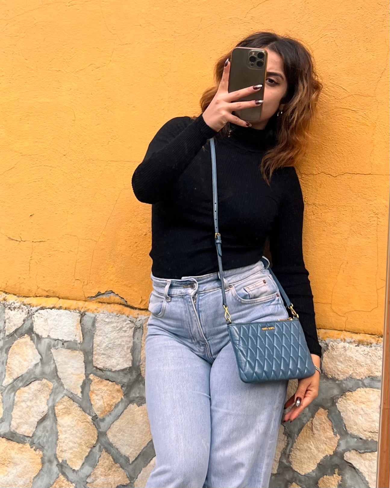 Tracolla Miu Miu matelasse