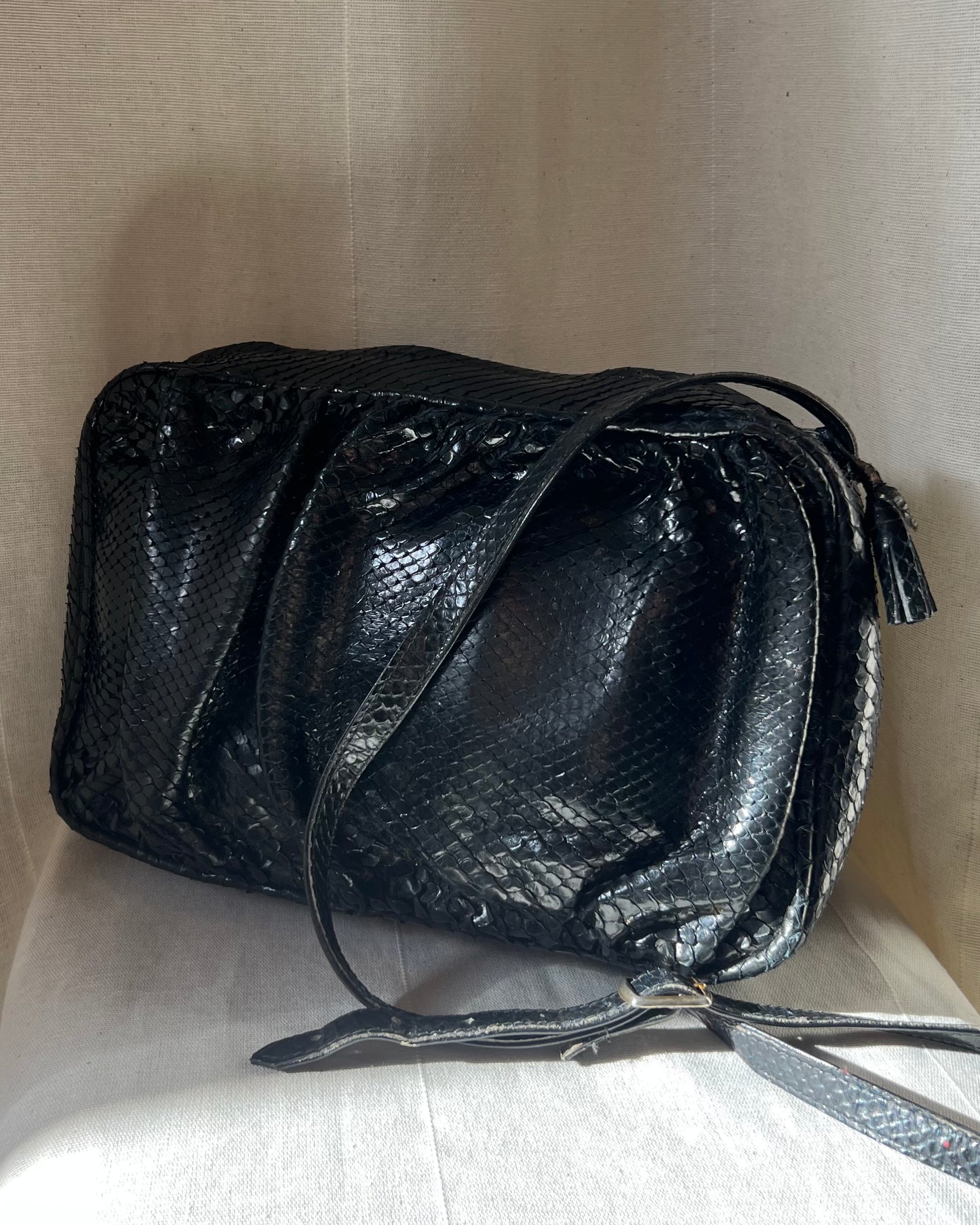 Borsa Camera Bag in Pitone