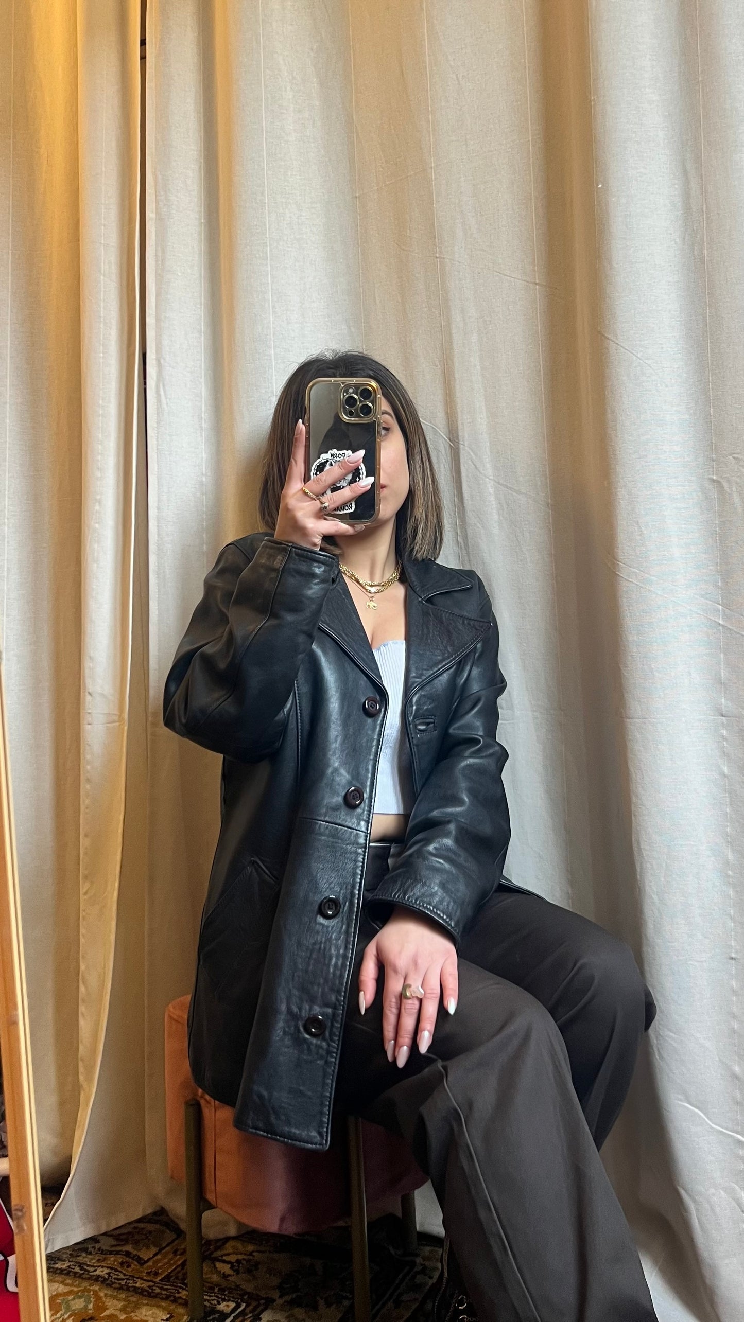 Giacca in pelle