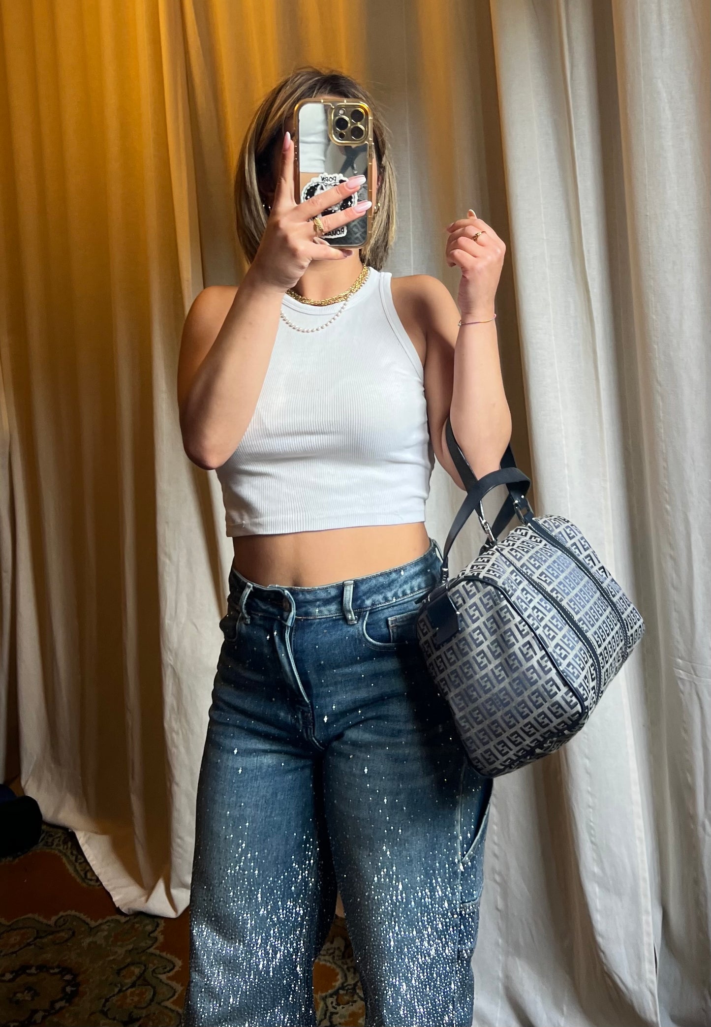 Bauletto Fendi zucchino