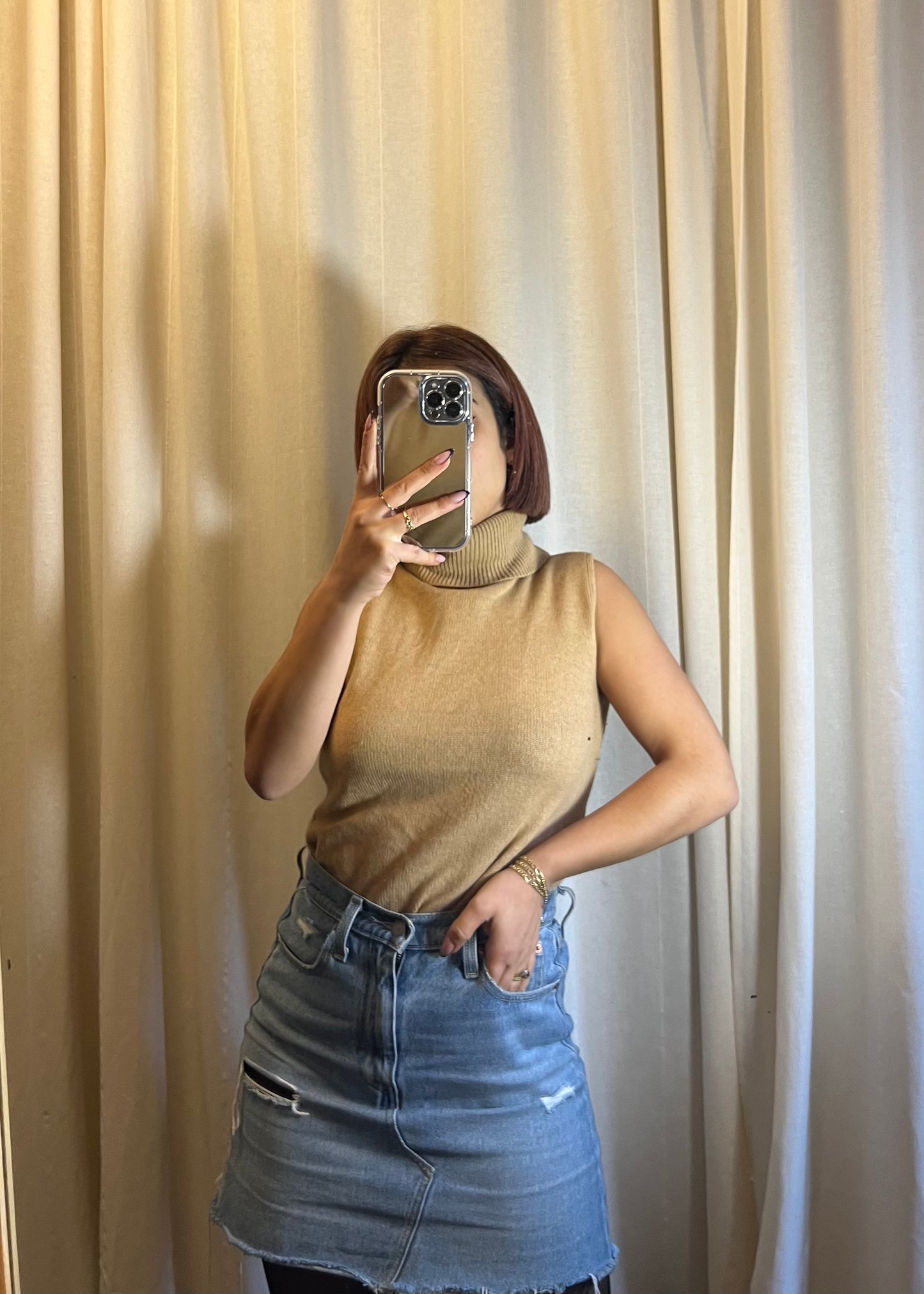 maglione in lana smanicato