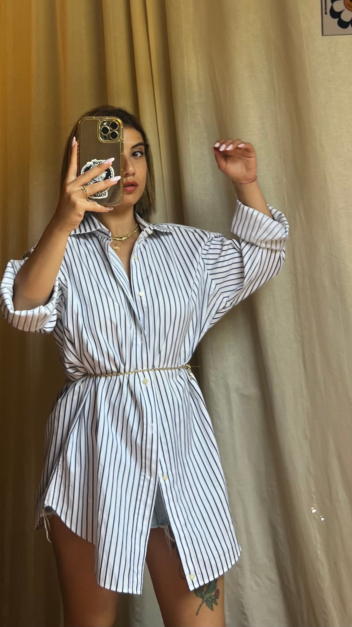 Camicia, mini dress,Etro blu e bianca
