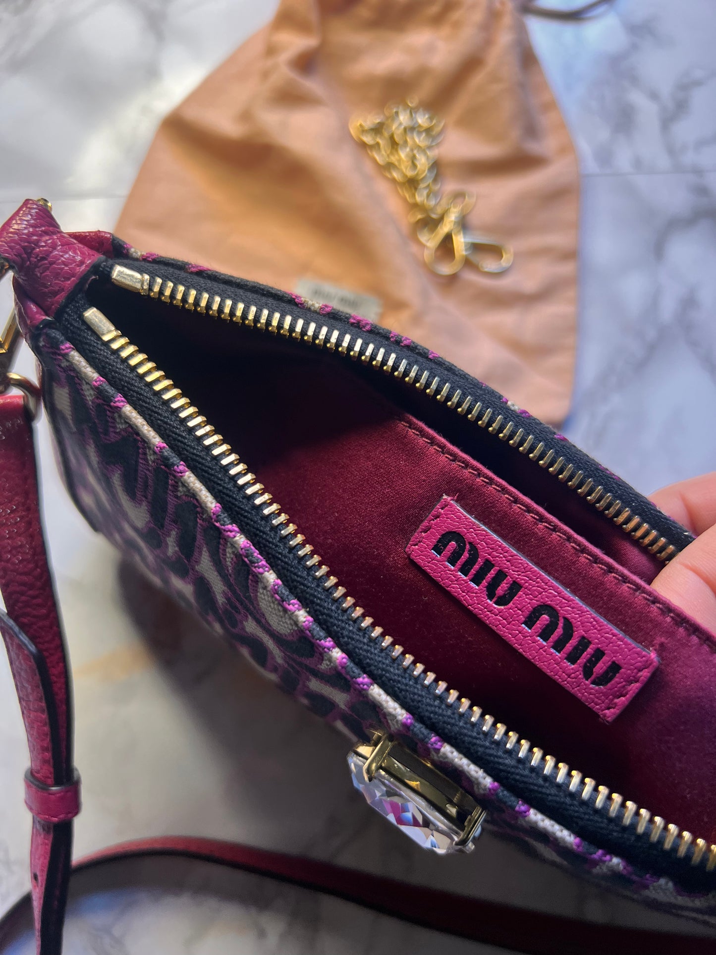 Borsa Miu Miu monogram