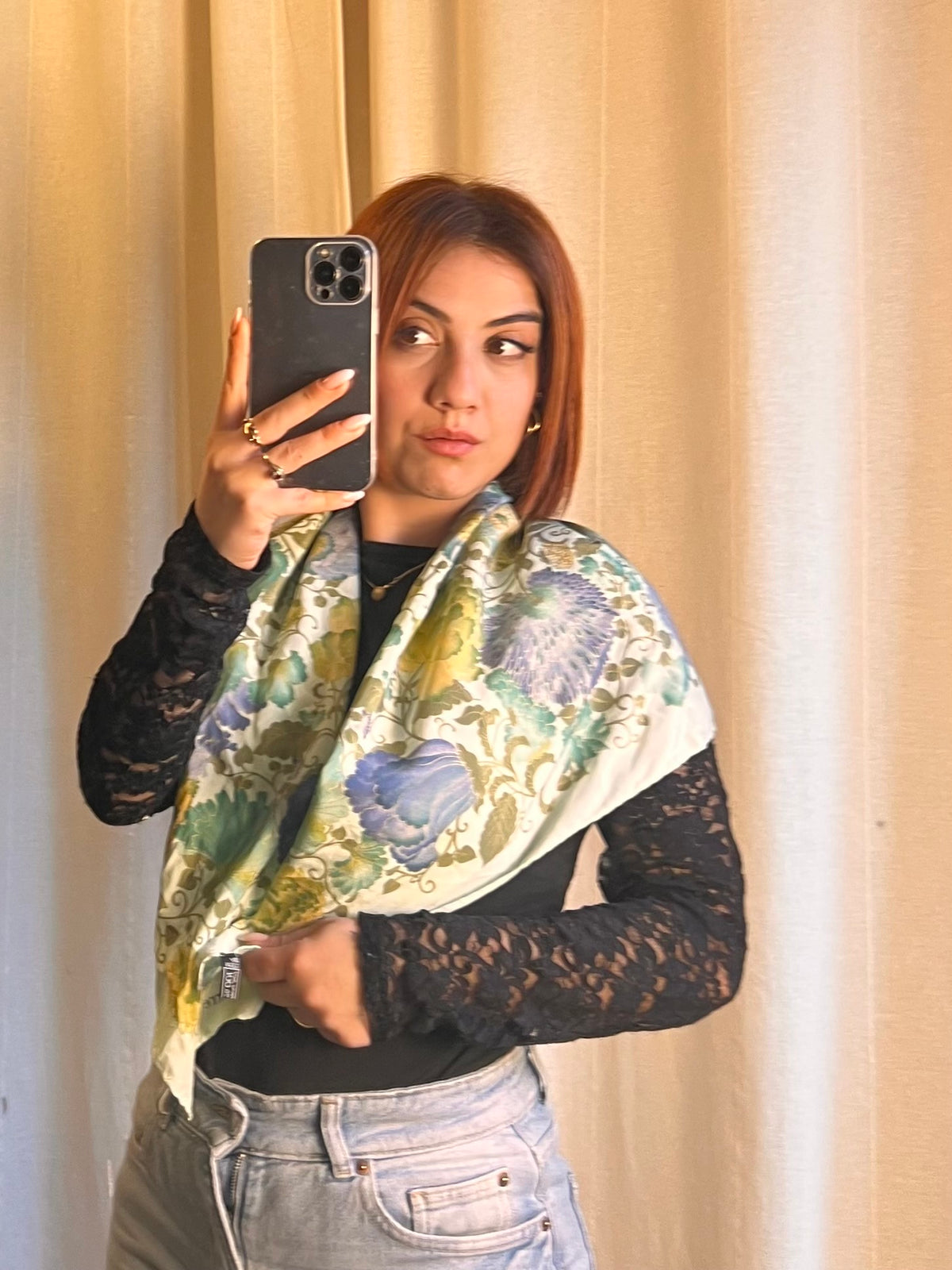 Foulard Pierre Balmain Paris – Seta Vintage 85x85 cm