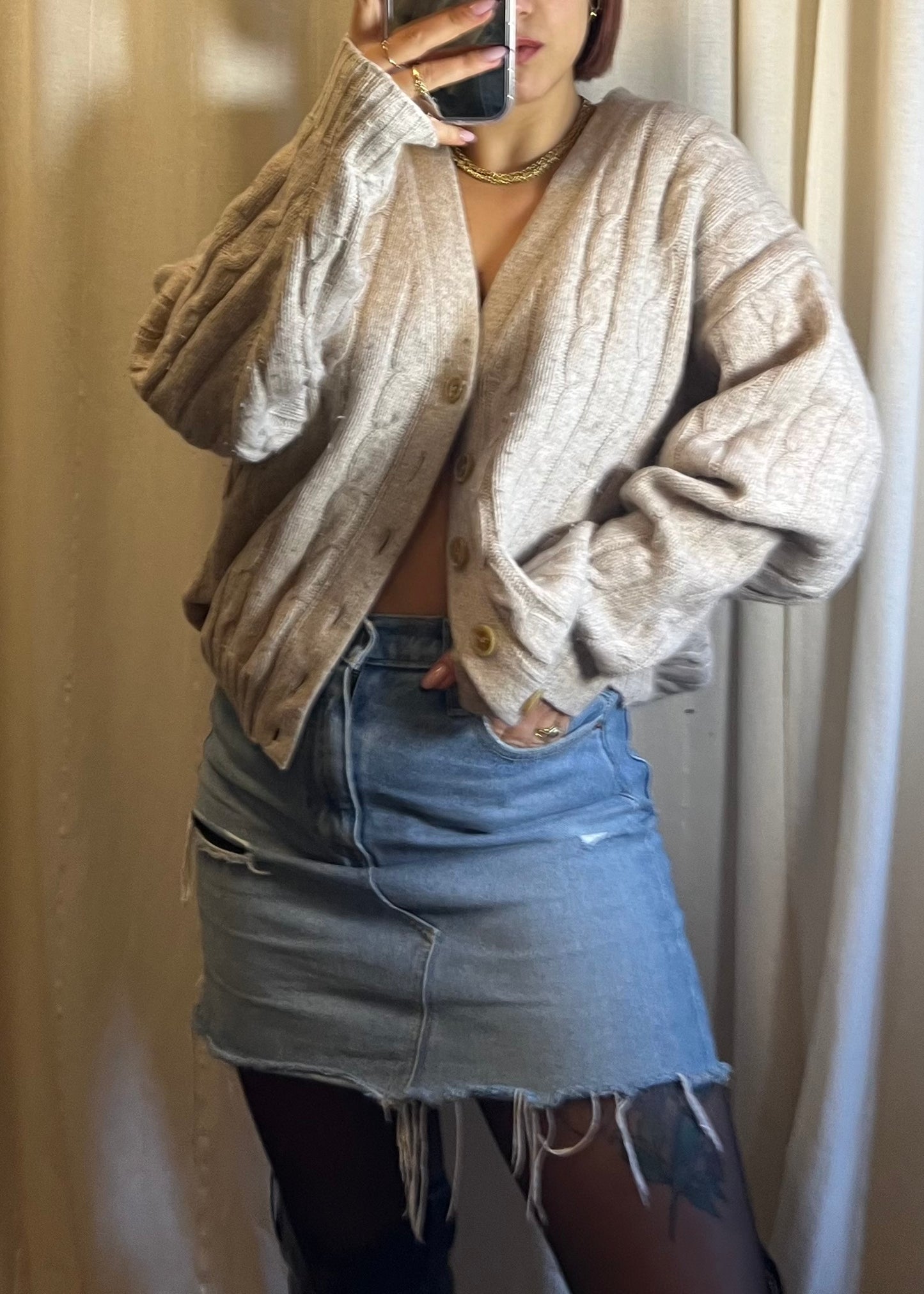 cardigan in lana Benetton vintage