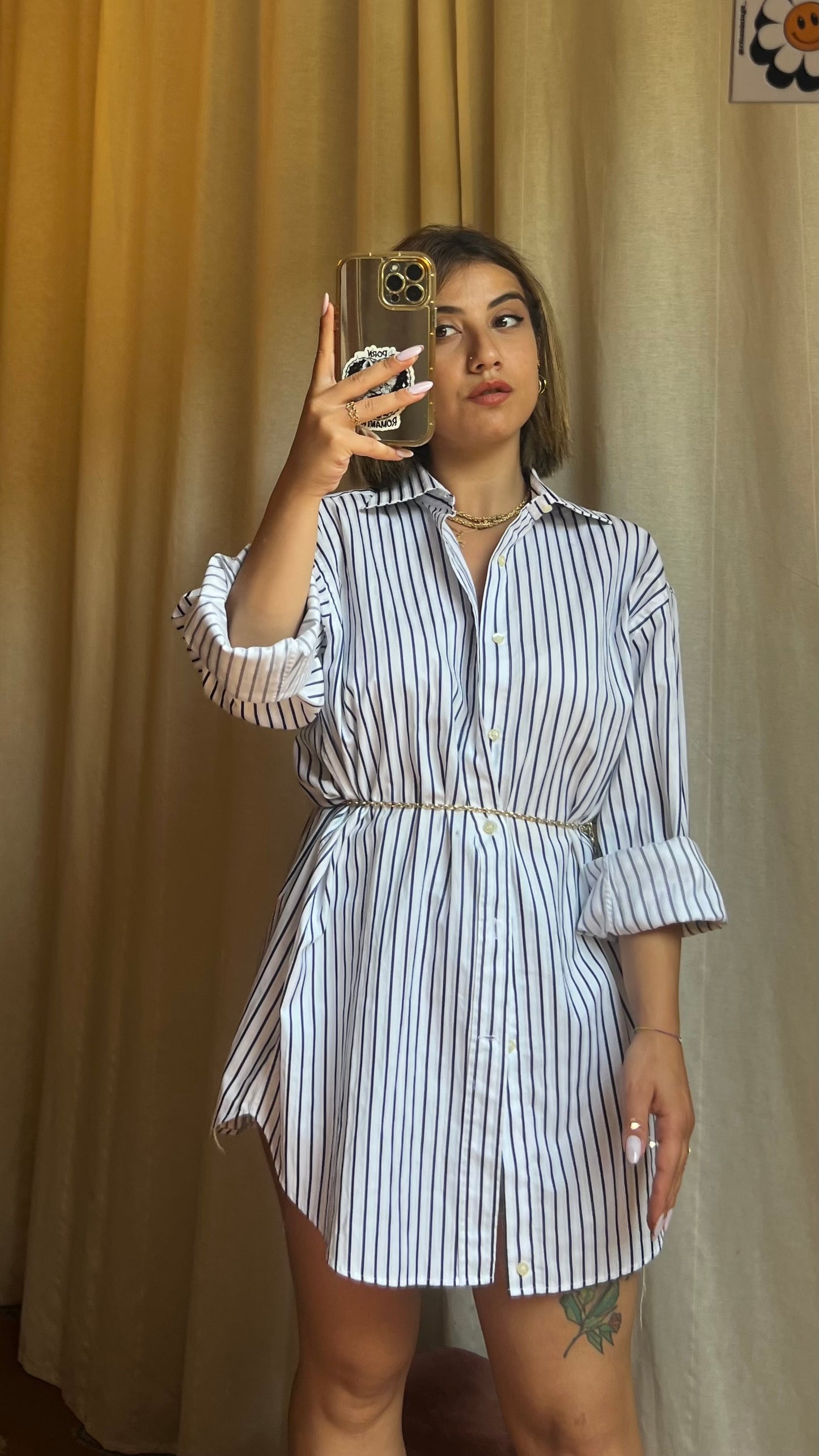 Camicia, mini dress,Etro blu e bianca