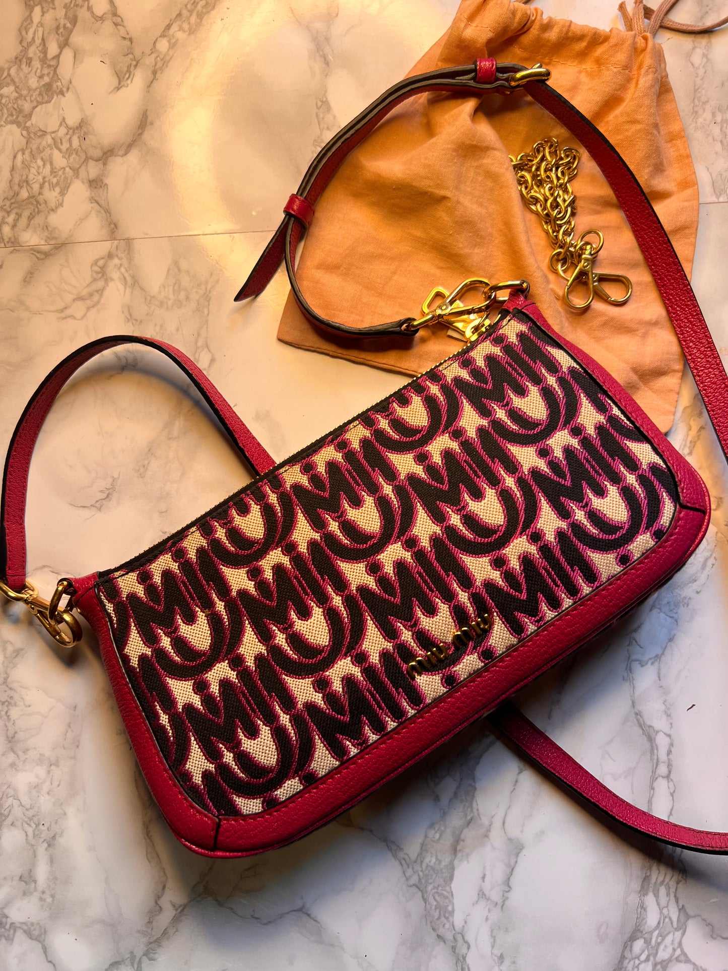 Borsa Miu Miu monogram