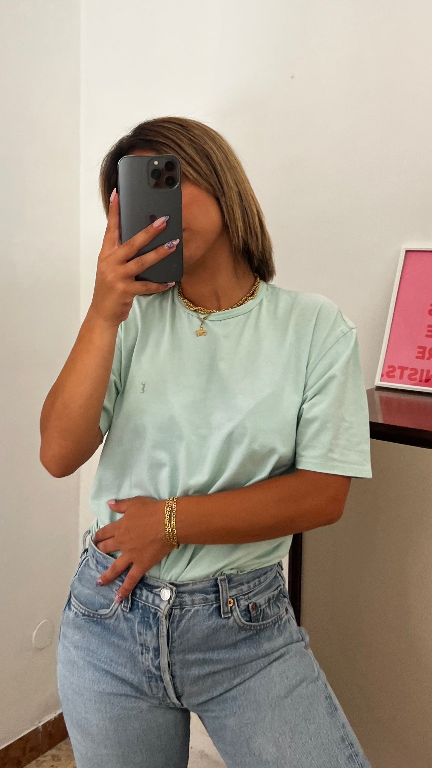 T shirt logo yves Saint Laurent
