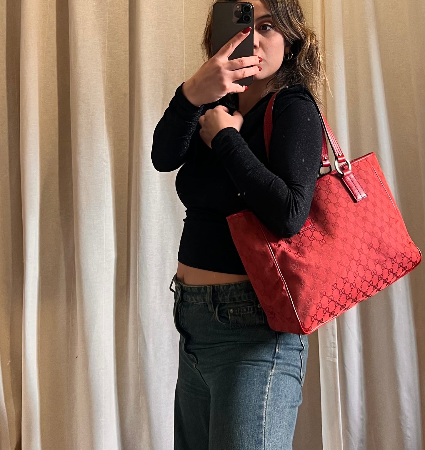Shopper Gucci rossa