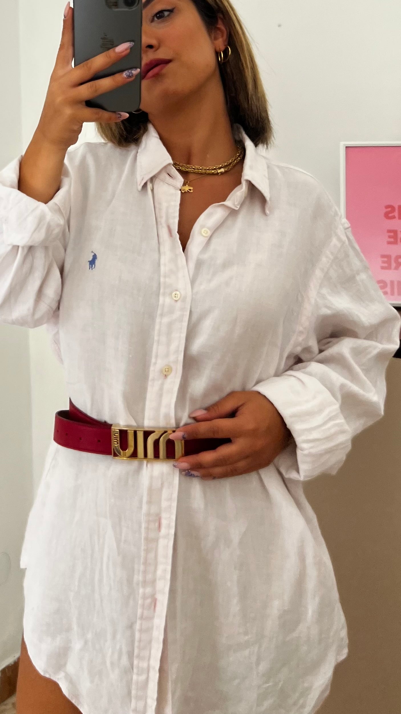 Maxi camicia Ralph Lauren