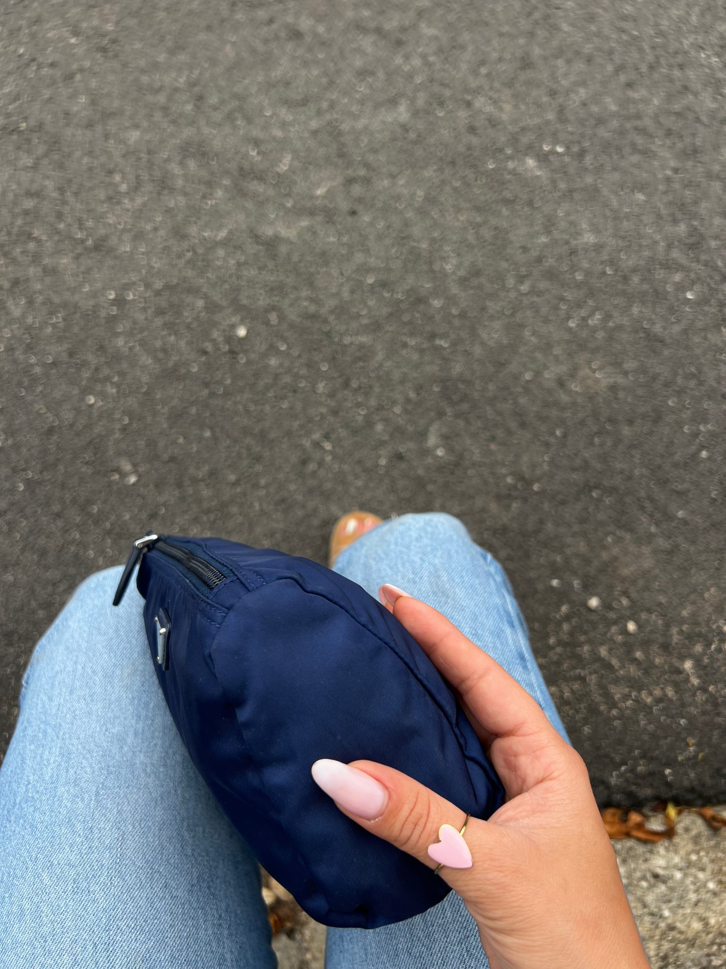 Pochette Prada in Nylon Blu