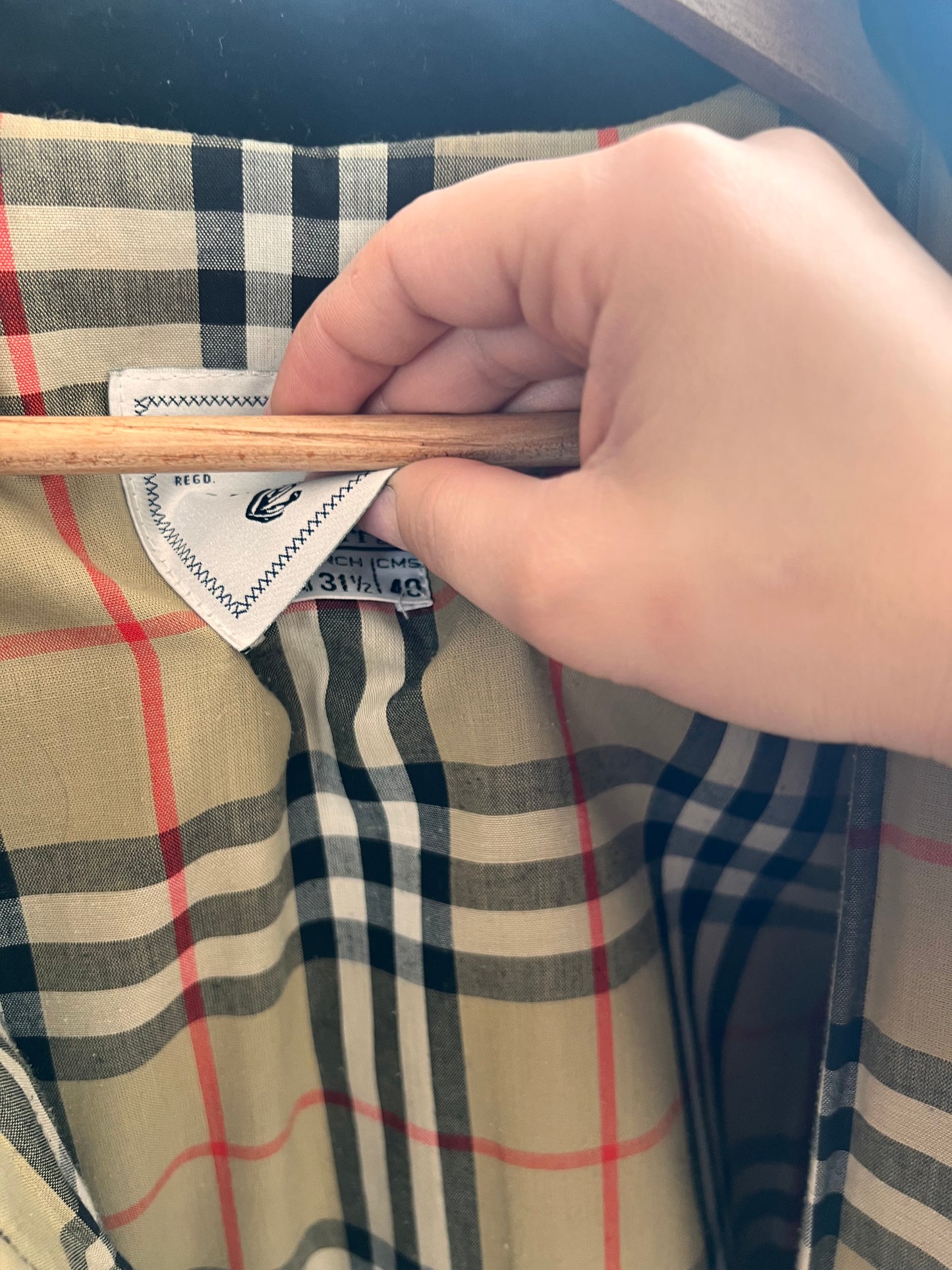 Trapuntato Burberry in velluto liscio