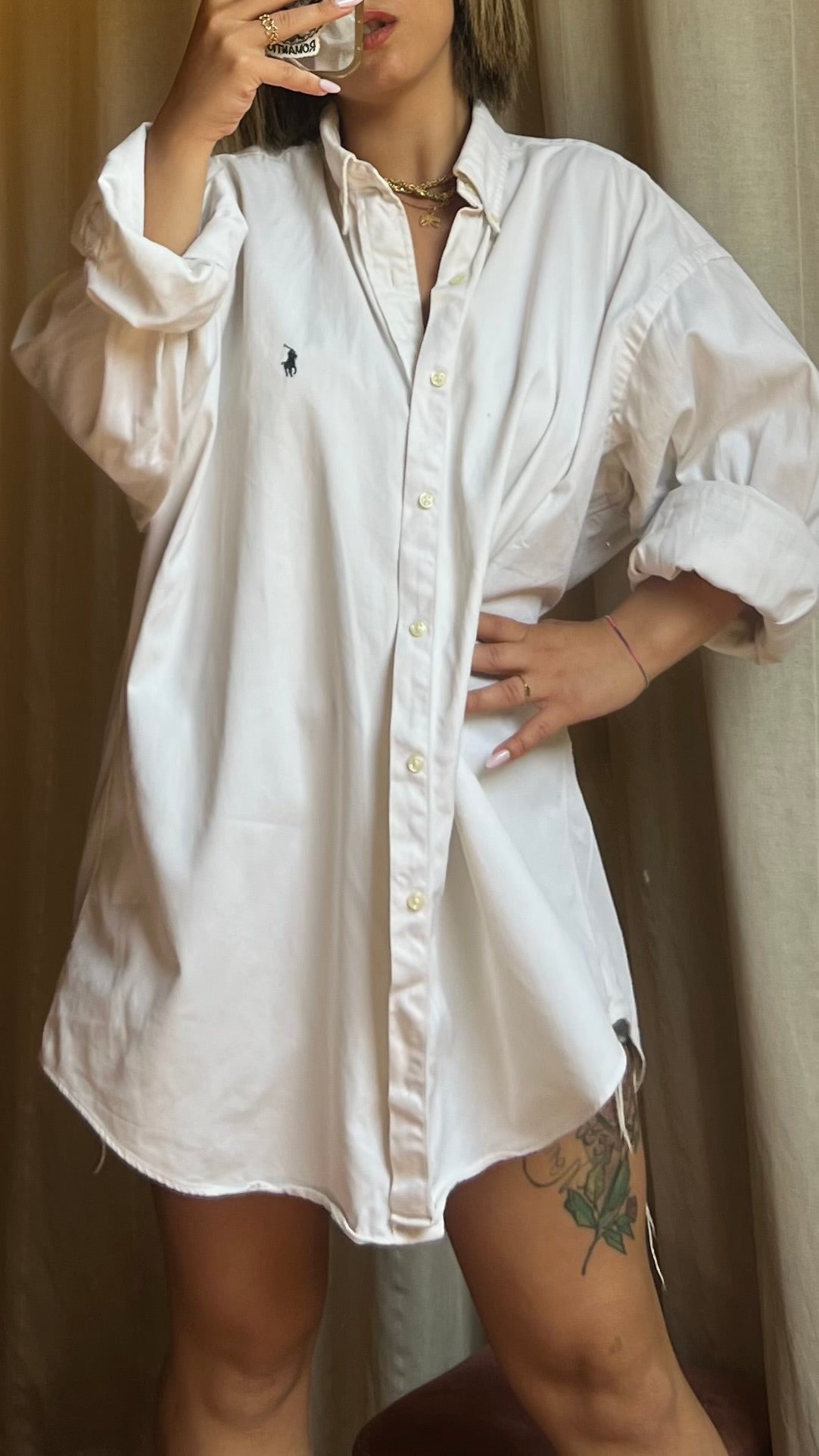 Camicia oversize ralph lauren
