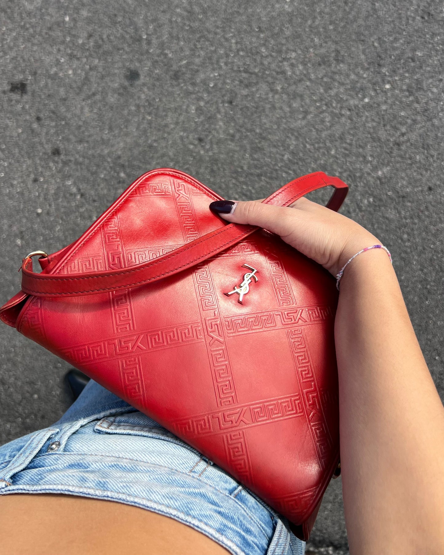 Super rare 70's Ysl Red bag