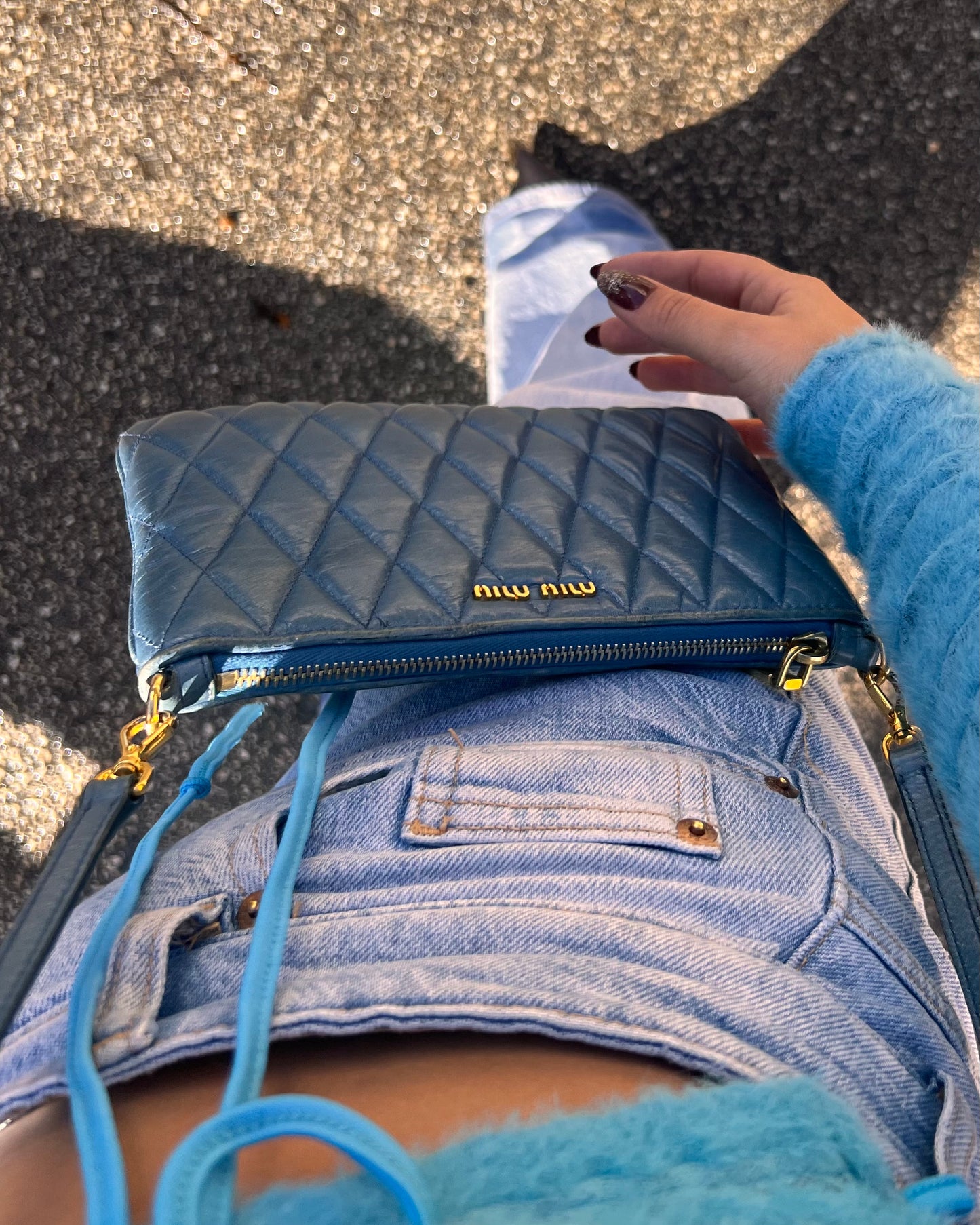 Tracolla Miu Miu matelasse