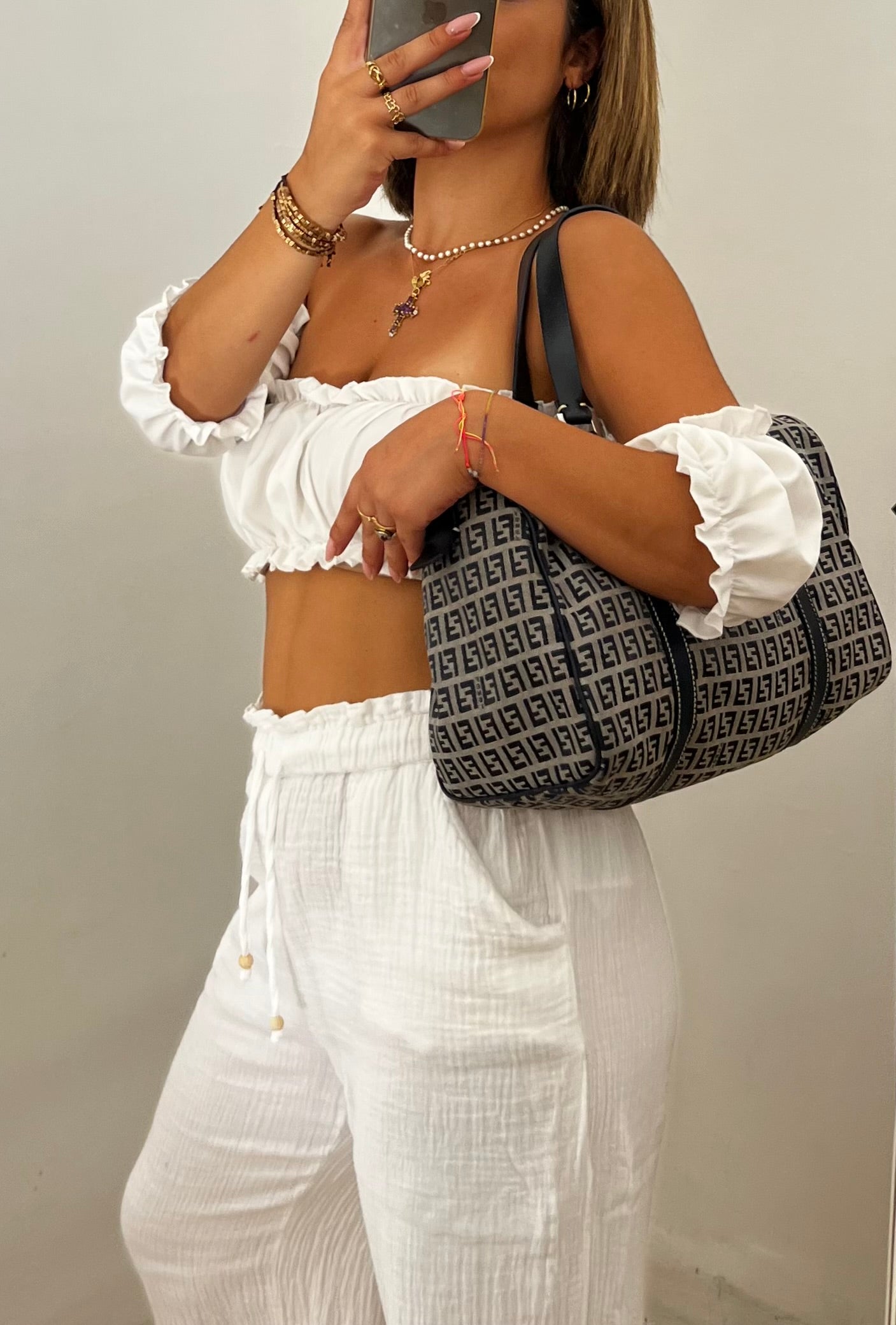 Bauletto Fendi zucchino