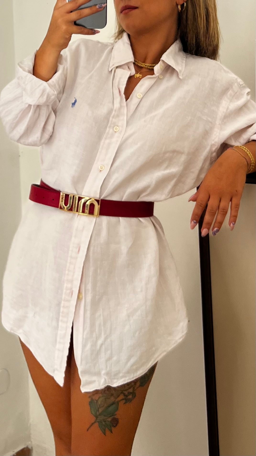 Maxi camicia Ralph Lauren