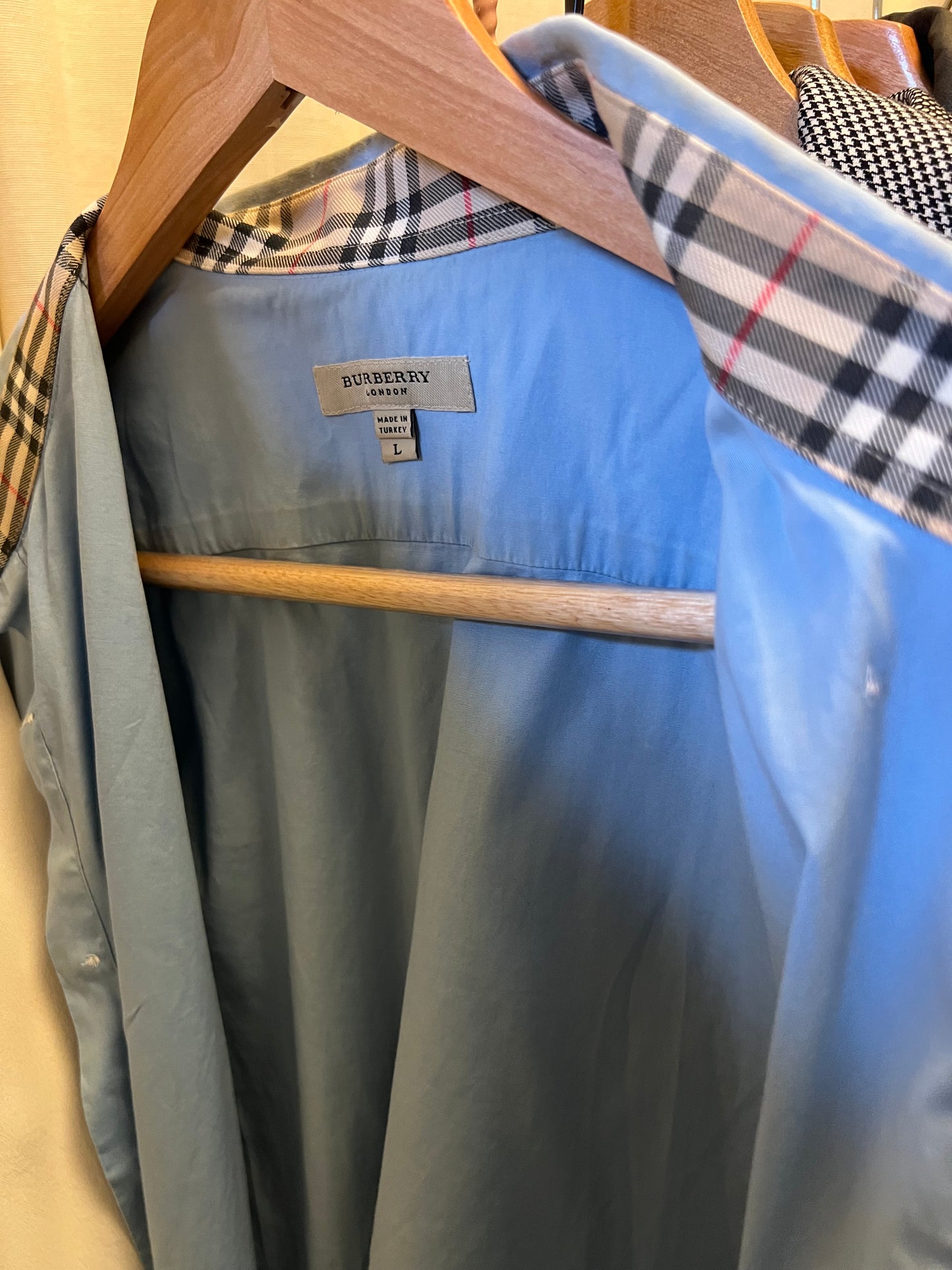 Camicia Burberry azzurra