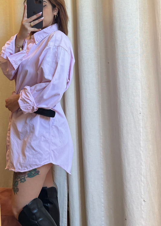Camicia Polo Ralph Lauren Oversize – Rosa Pastello