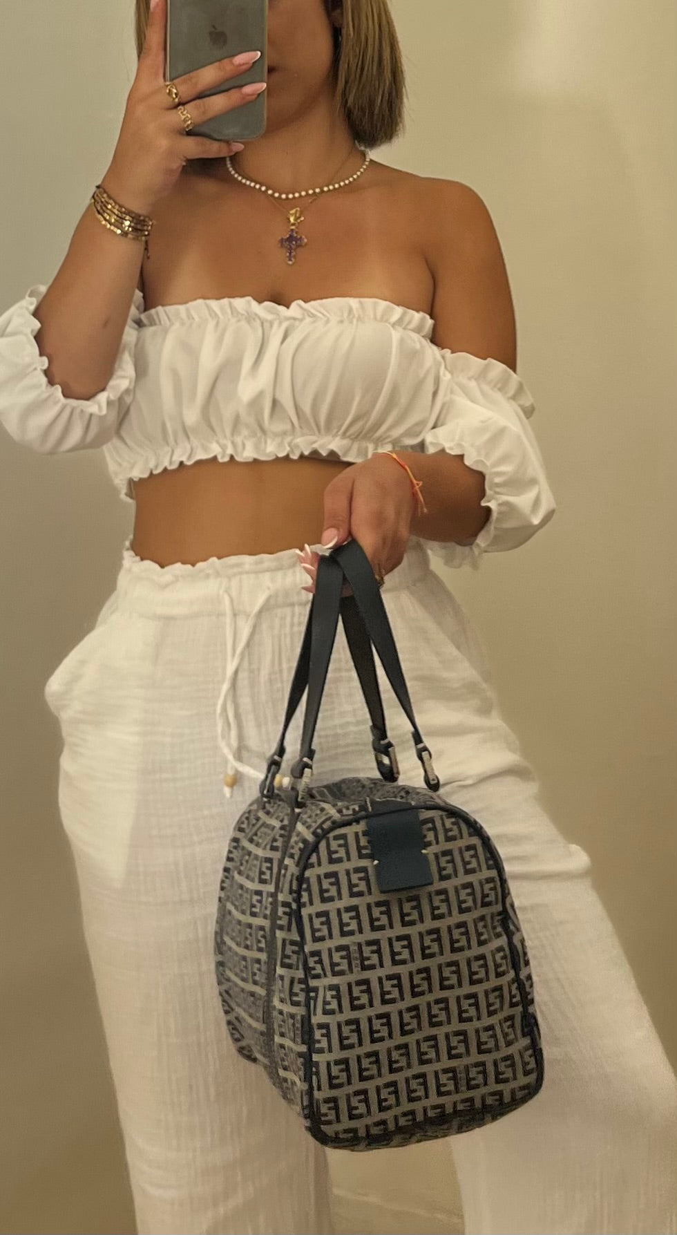 Bauletto Fendi zucchino