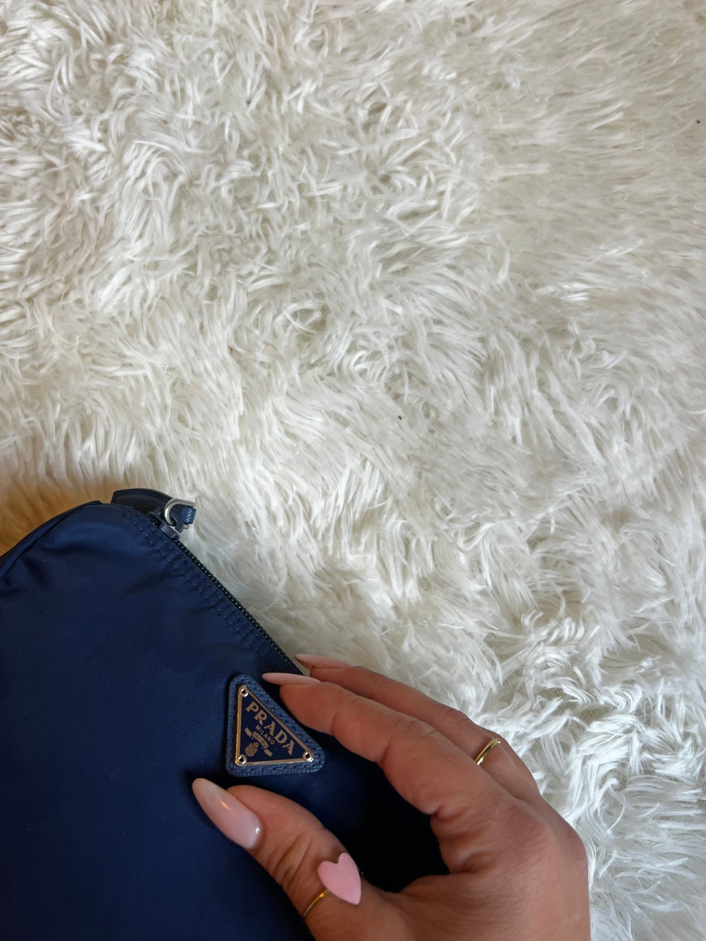 Pochette Prada in Nylon Blu
