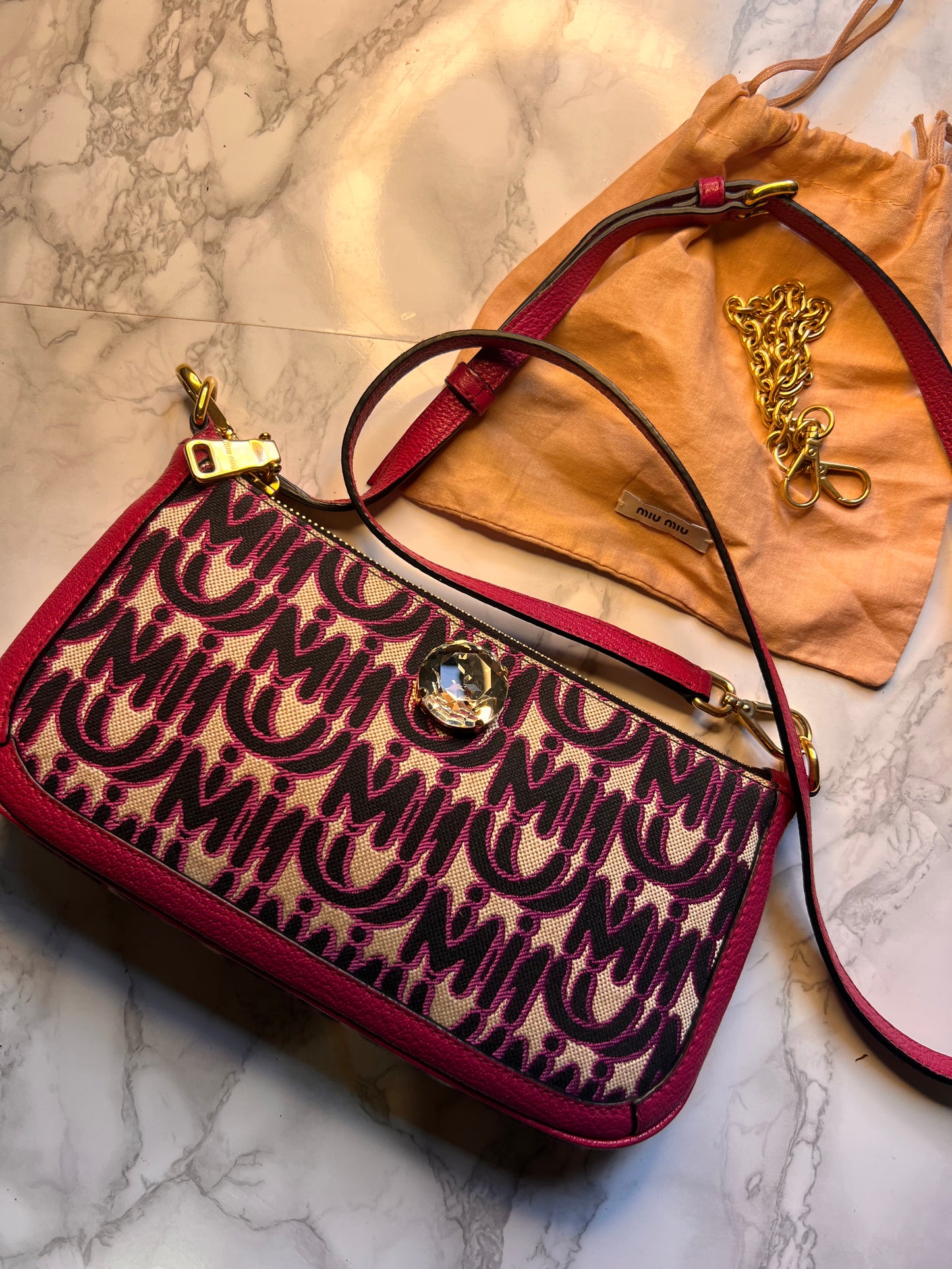 Borsa Miu Miu monogram