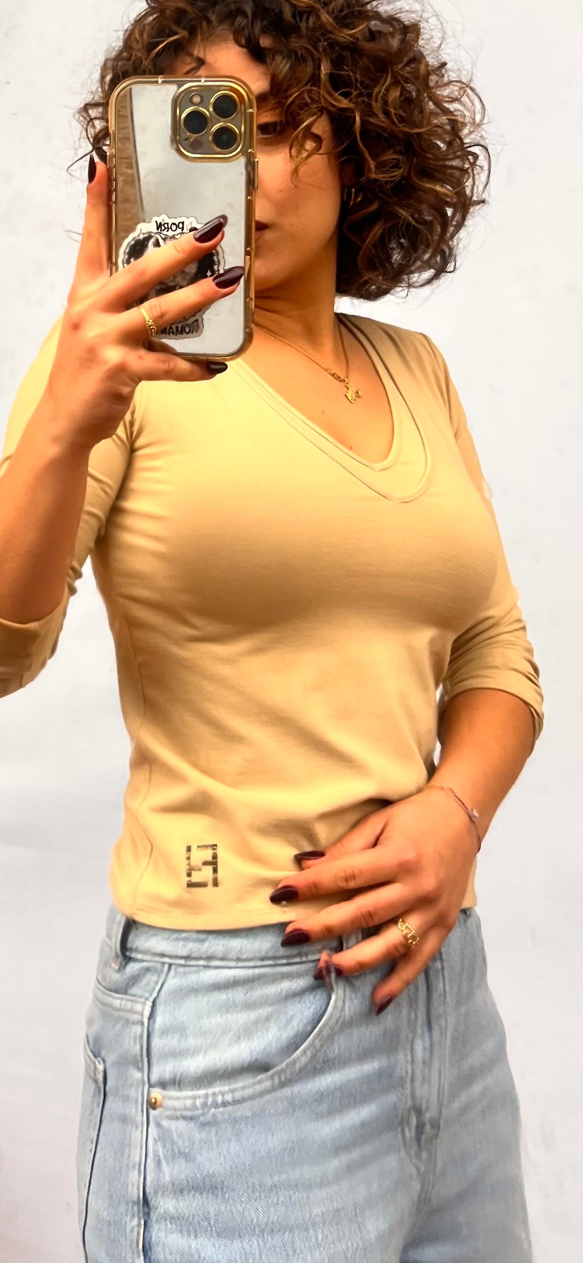 Maglia Fendi con maniche a 3/4 fendi