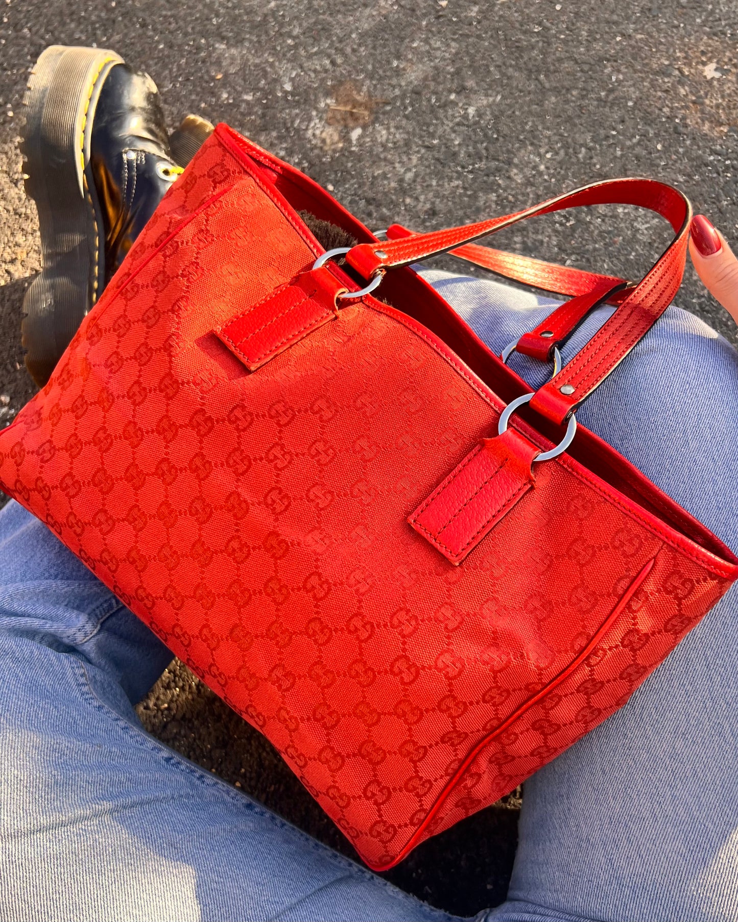 Shopper Gucci rossa