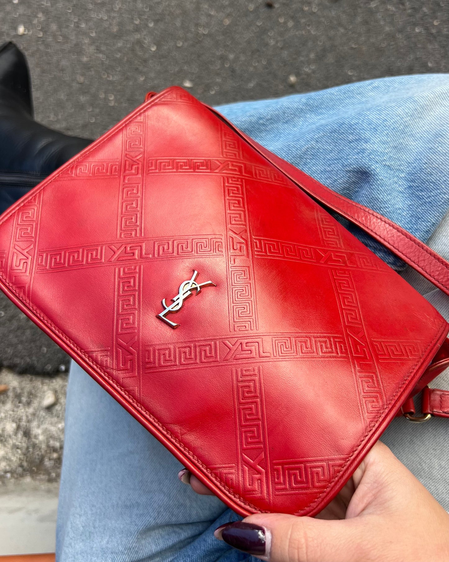 Super rare 70's Ysl Red bag
