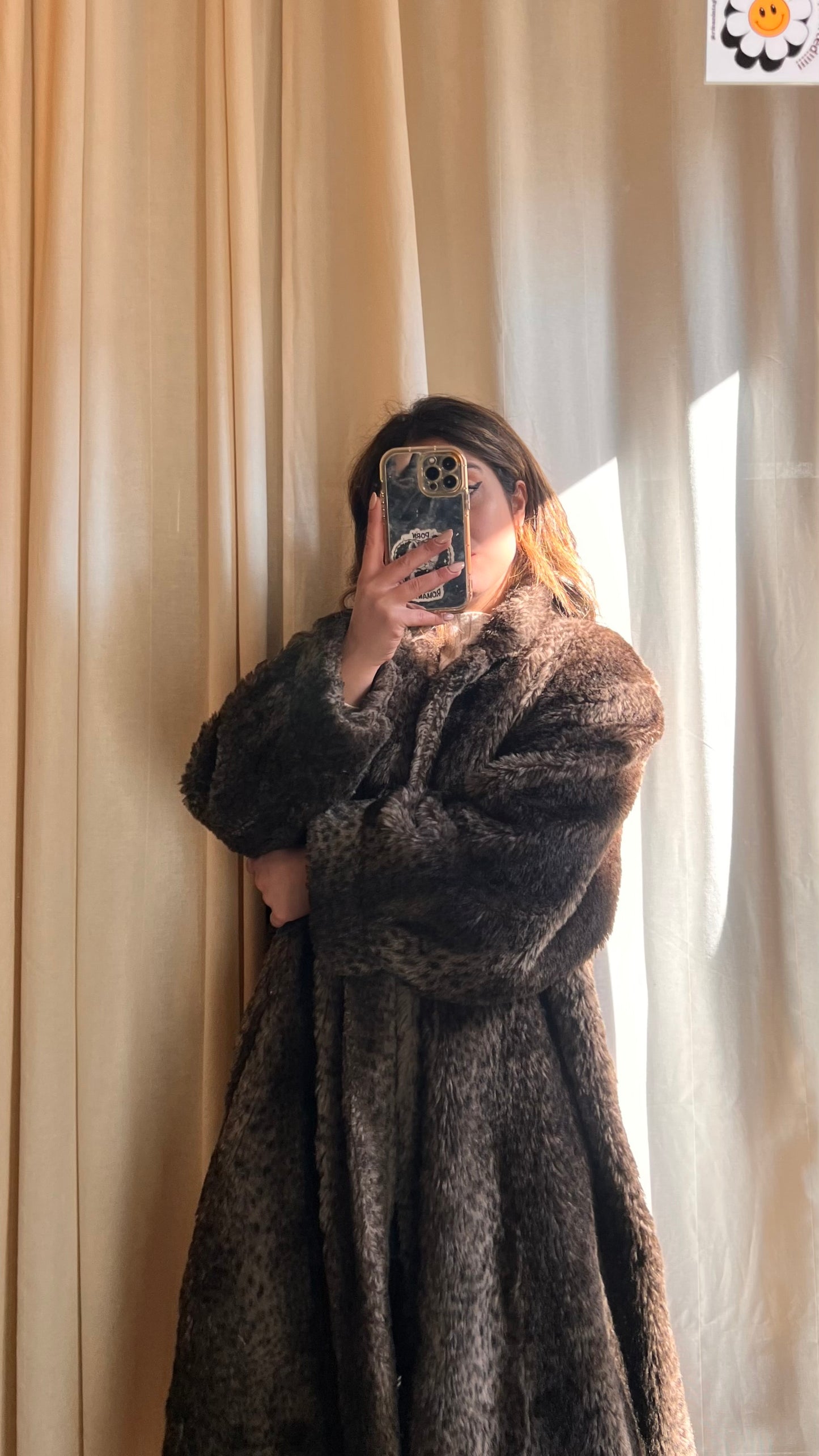 Maxi eco pelliccia vintage