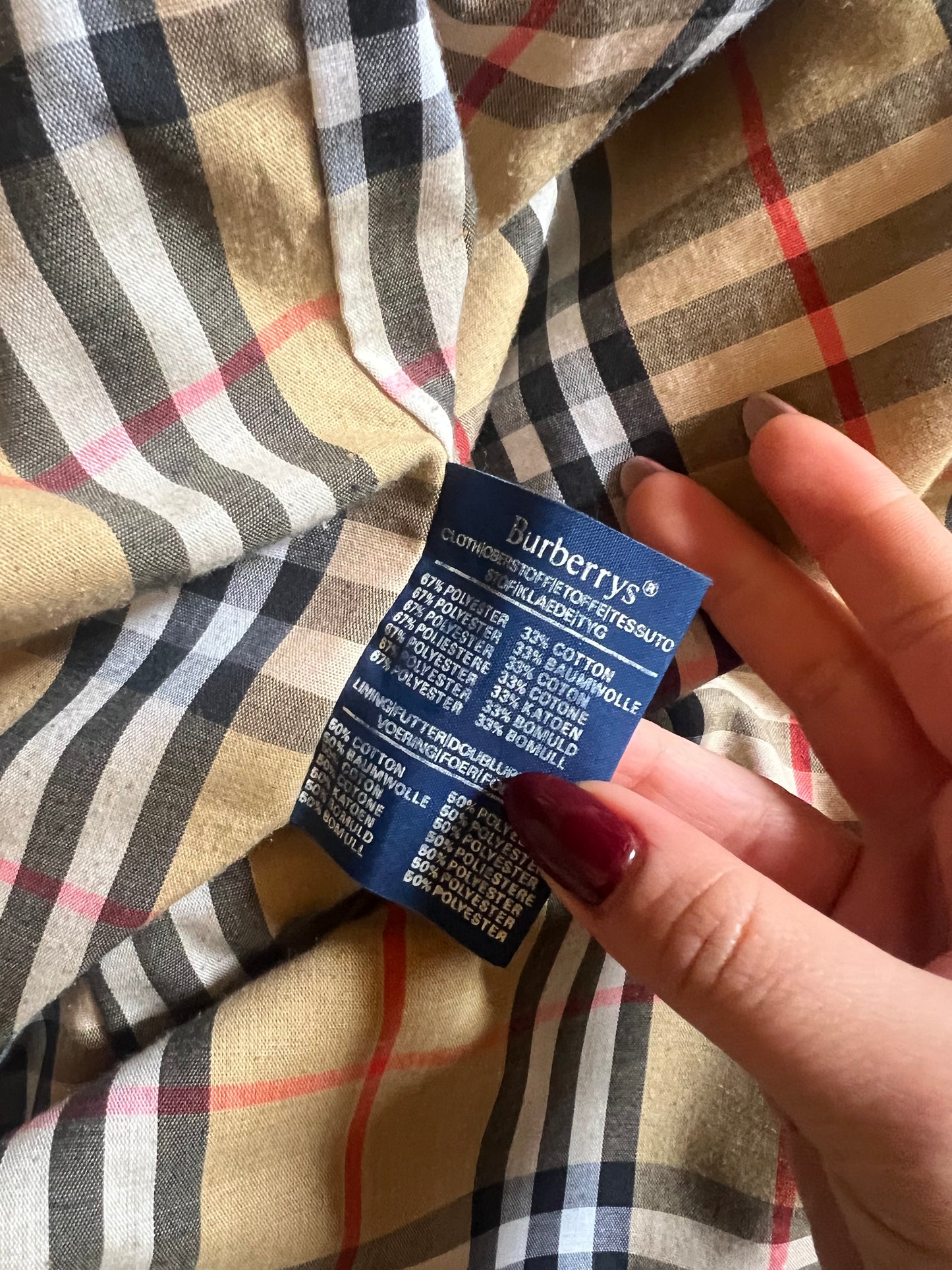 Trench Burberry doppio petto