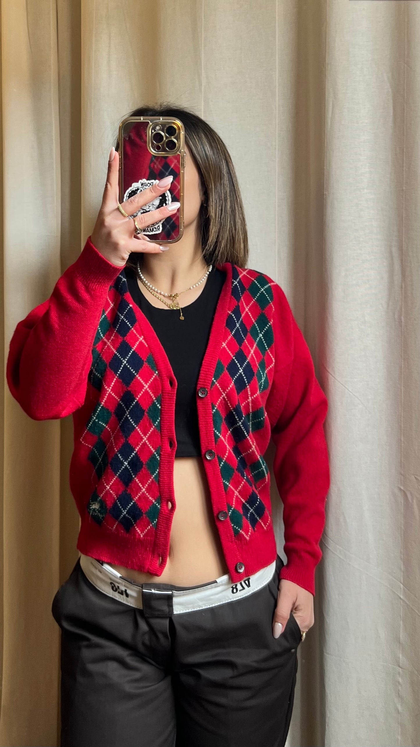 Cardigan Burberry vintage