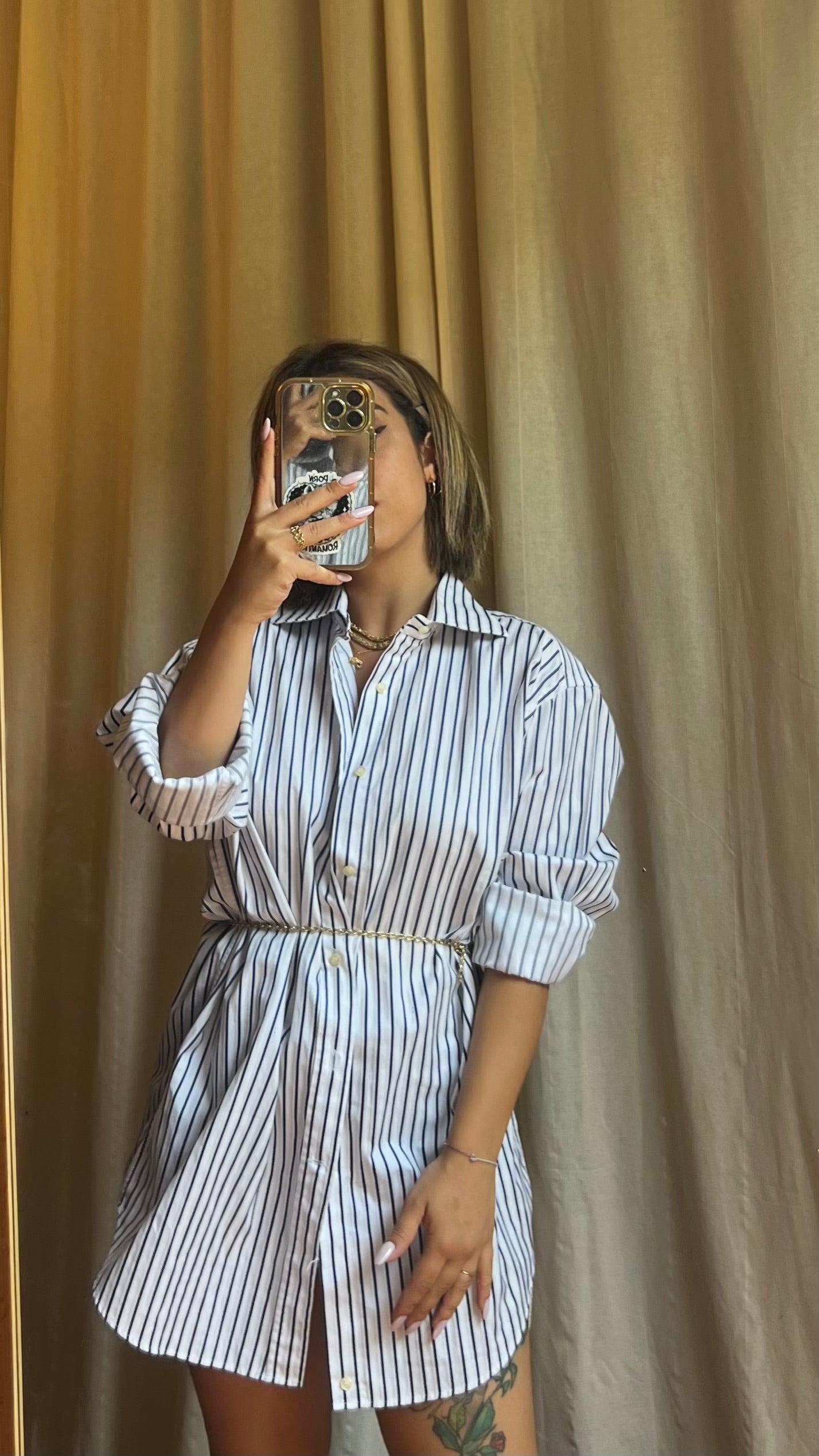 Camicia, mini dress,Etro blu e bianca