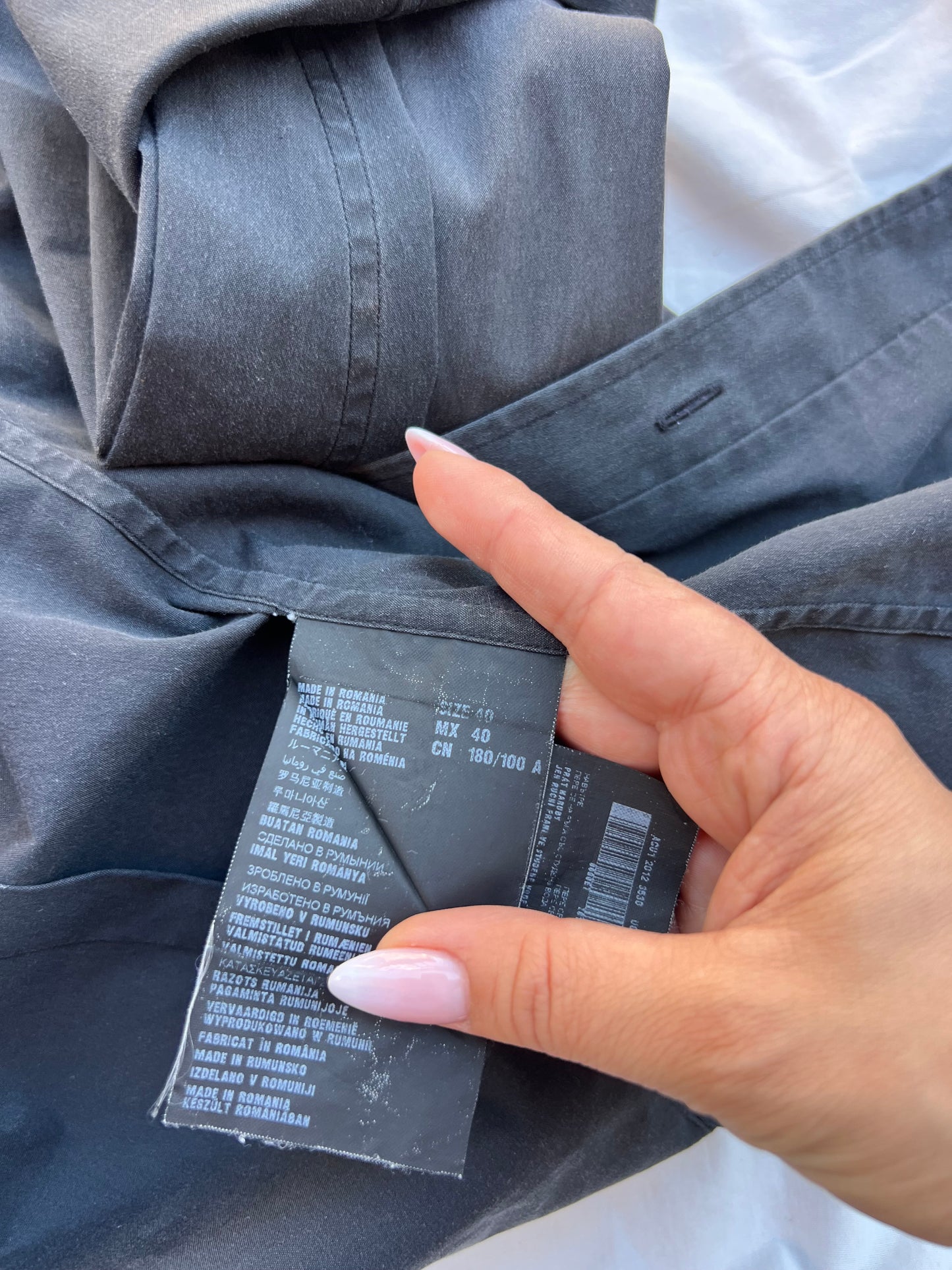 Camicia PRADA Grigio Antracite – Effetto Vintage / Oversize