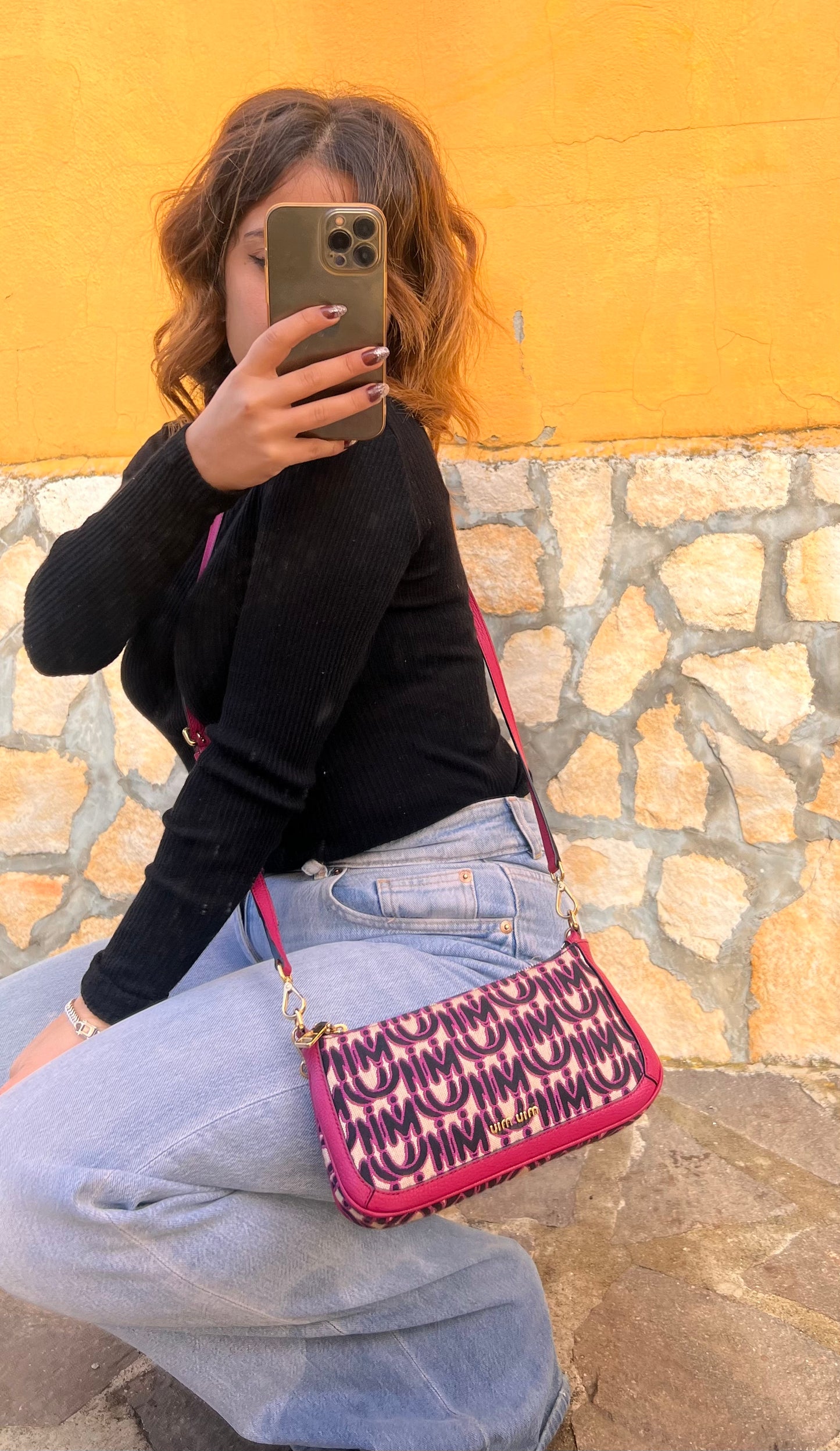 Borsa Miu Miu monogram