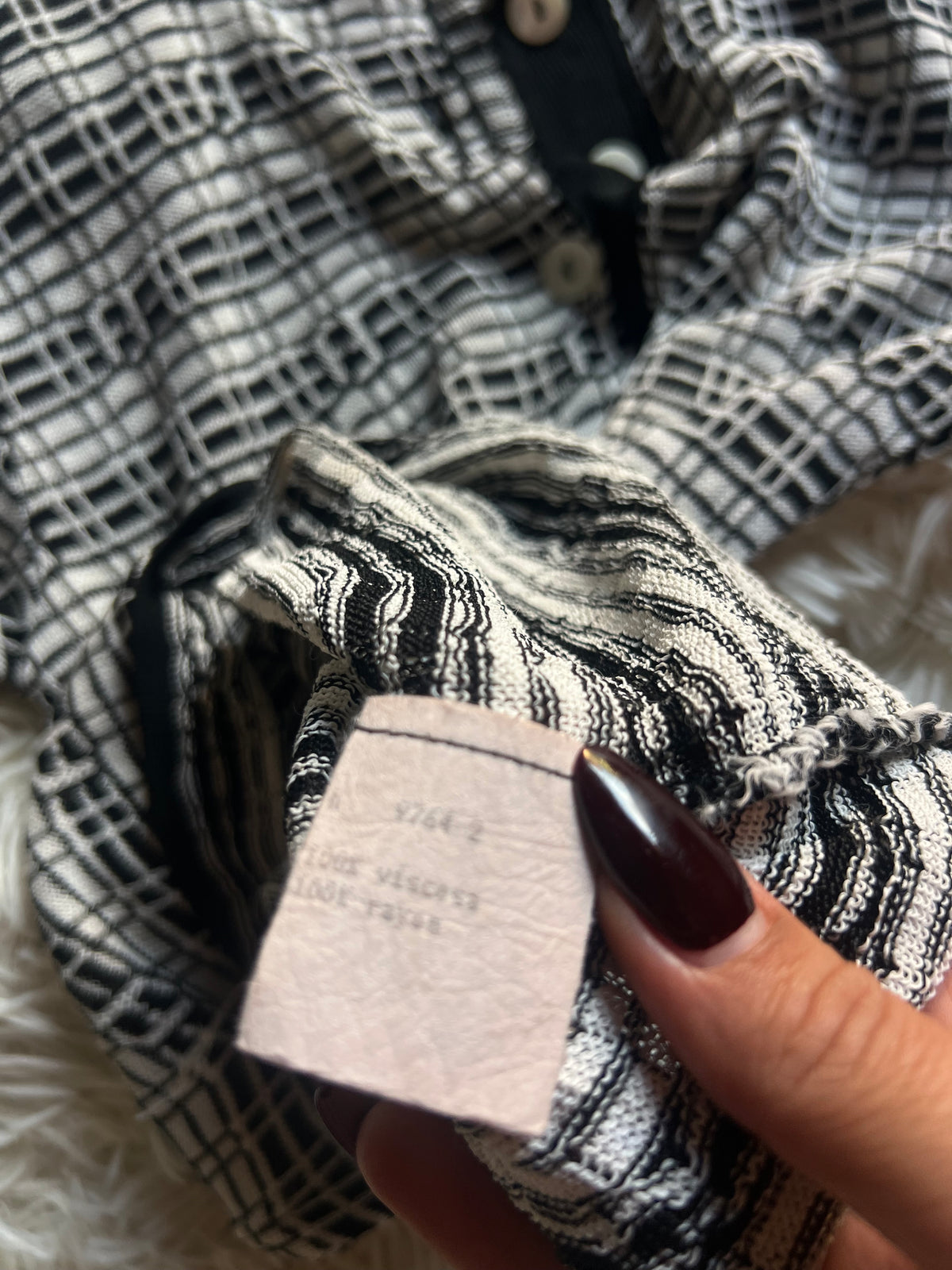 Maglia Polo Fendi Vintage in Viscosa a Maniche Lunghe – Made in Italy