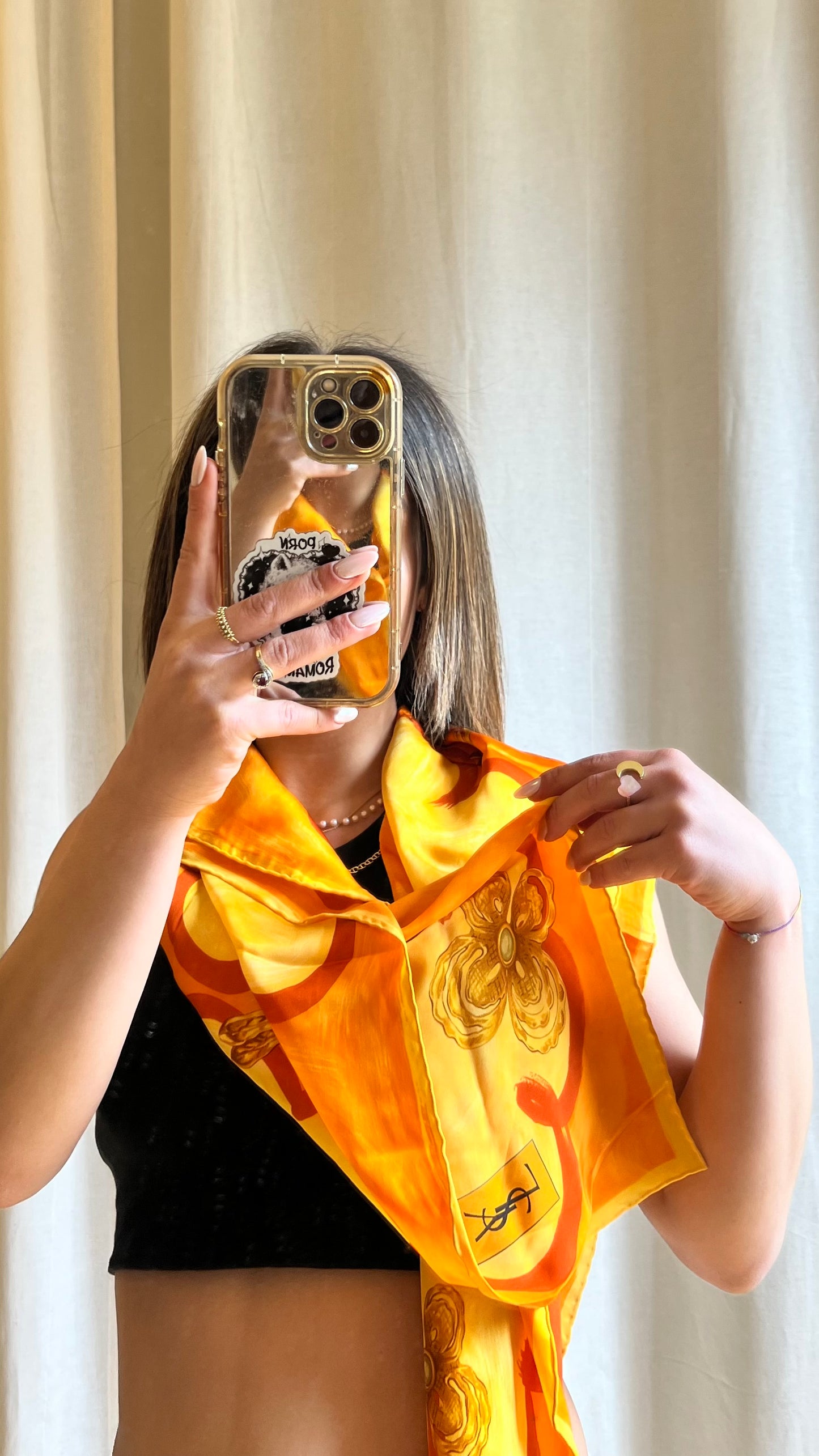 Foulard Yves Saint Laurent vintage