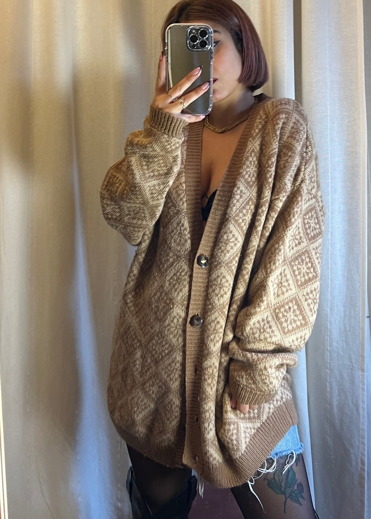 cardigan vintage in lana