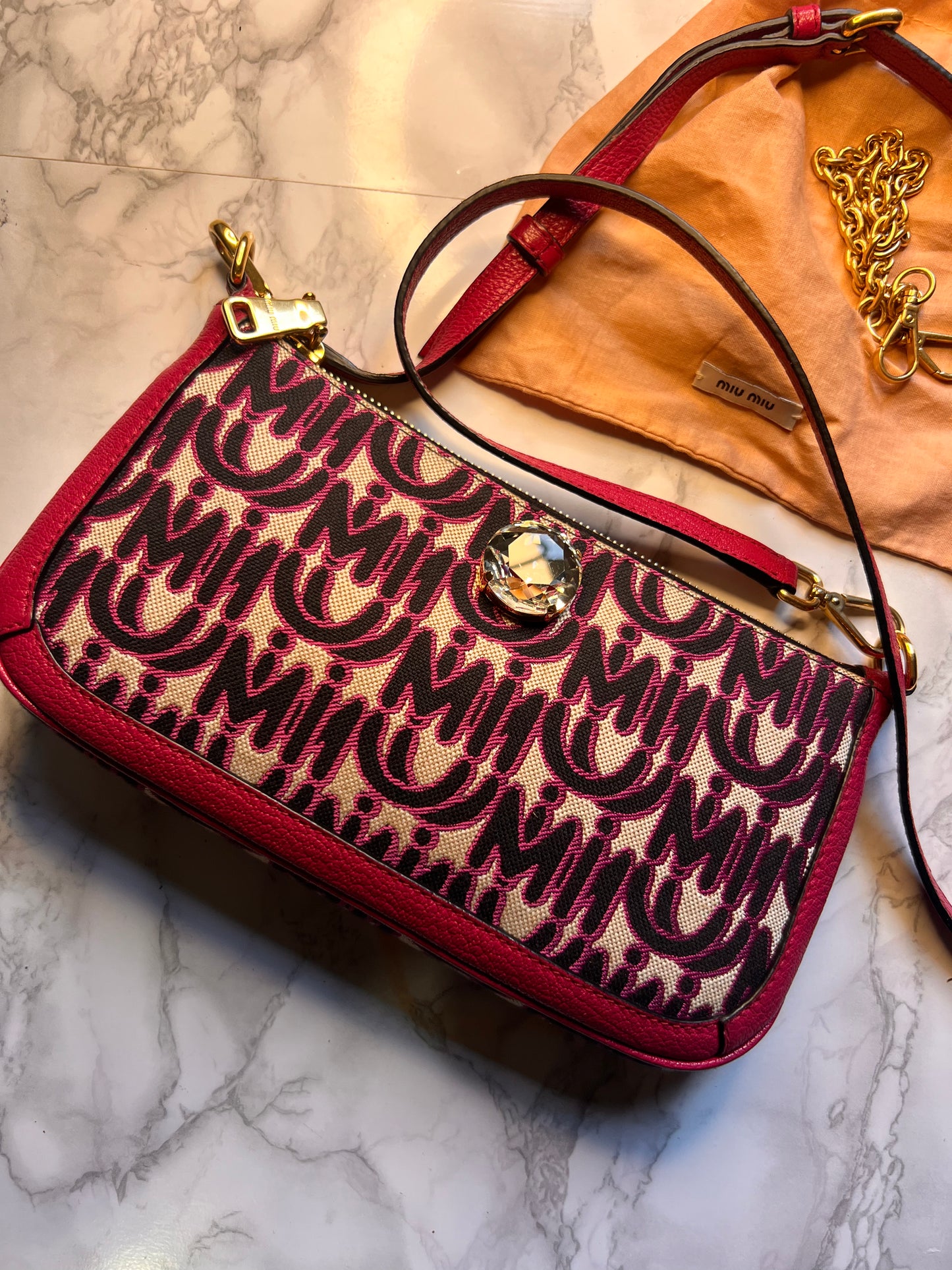 Borsa Miu Miu monogram