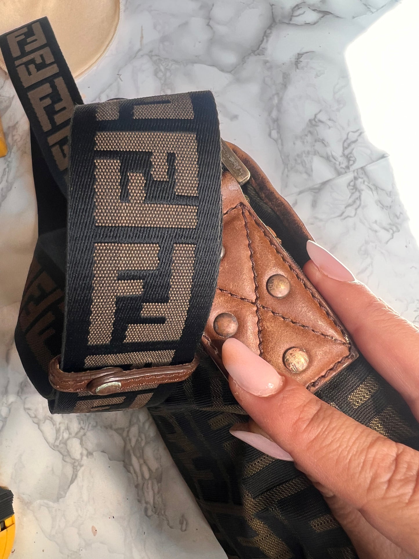 Borsa a tracolla Fendi zucca