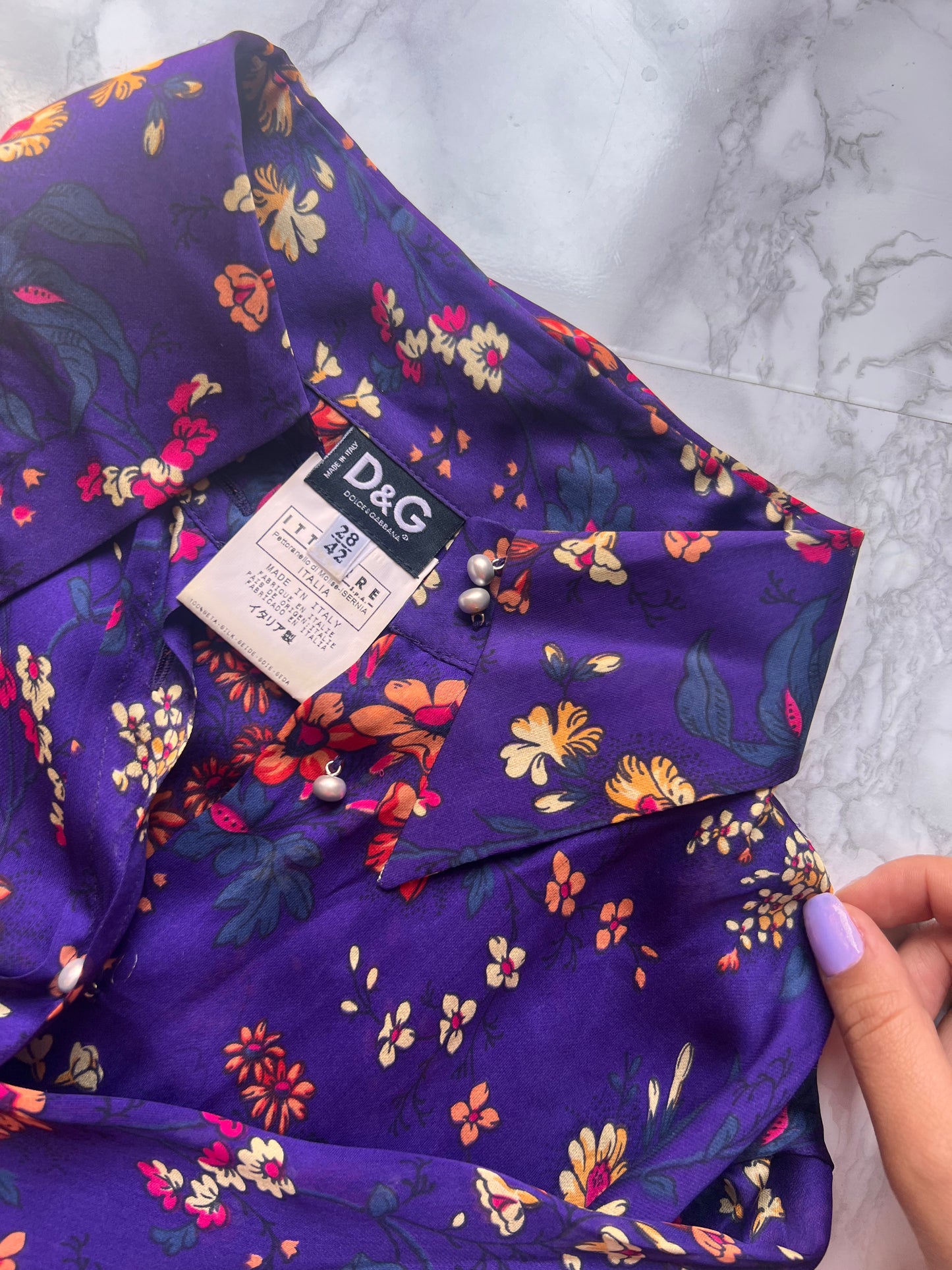Camicia in seta Dolce e Gabbana vintage