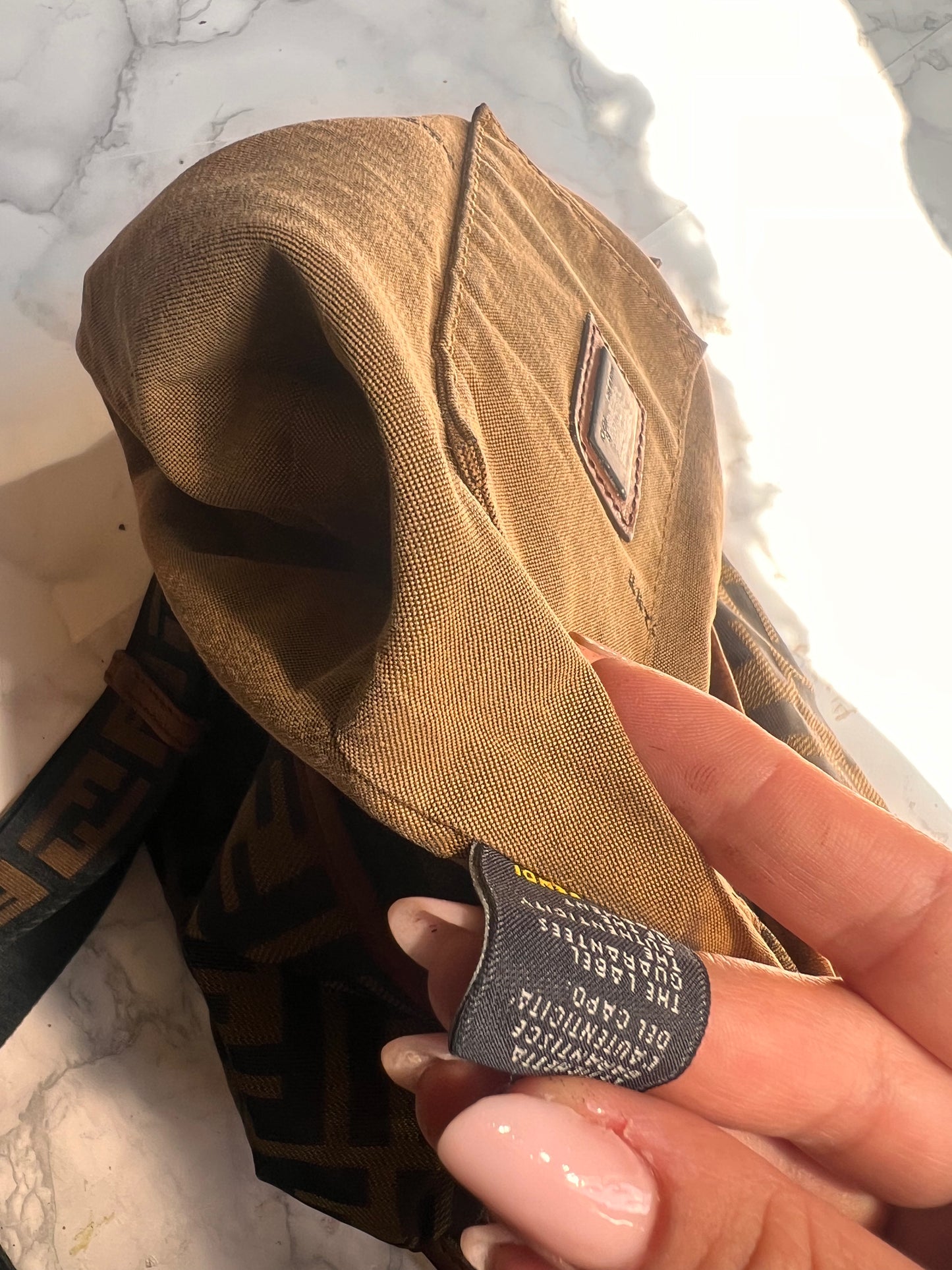 Borsa a tracolla Fendi zucca