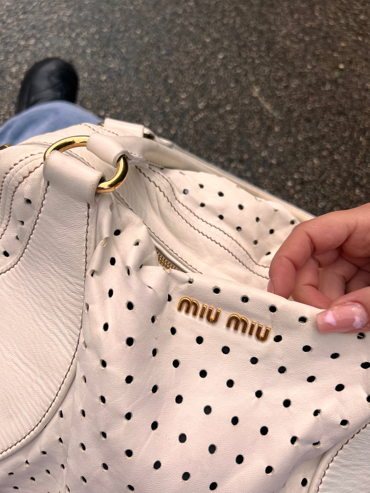 Maxi borsa Miu Miu