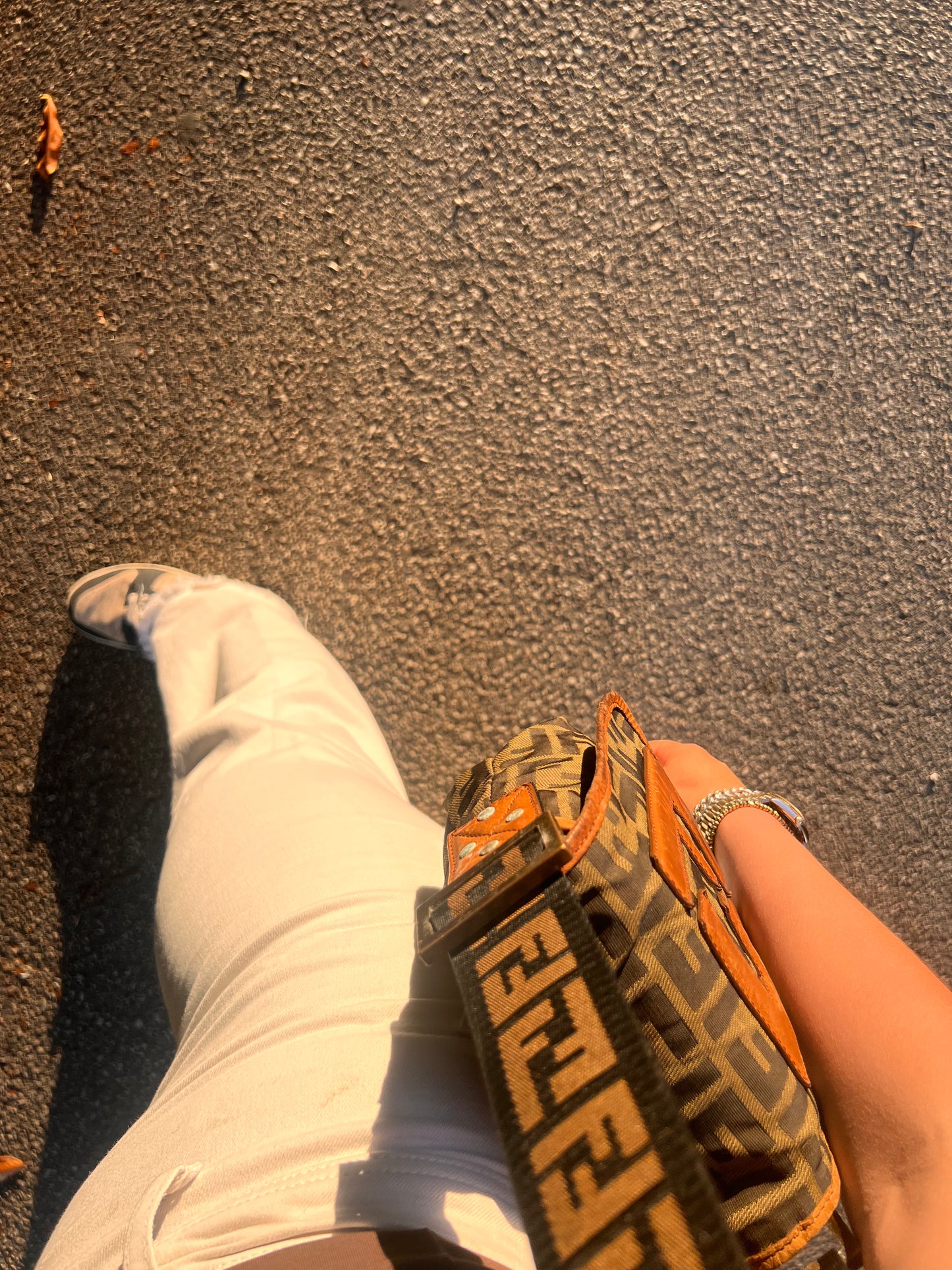 Borsa a tracolla Fendi zucca