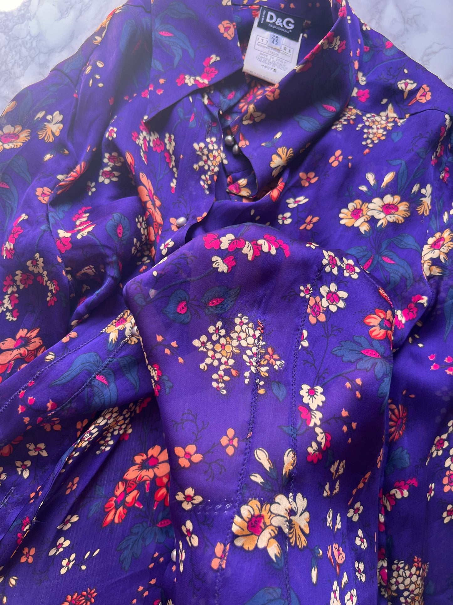 Camicia in seta Dolce e Gabbana vintage