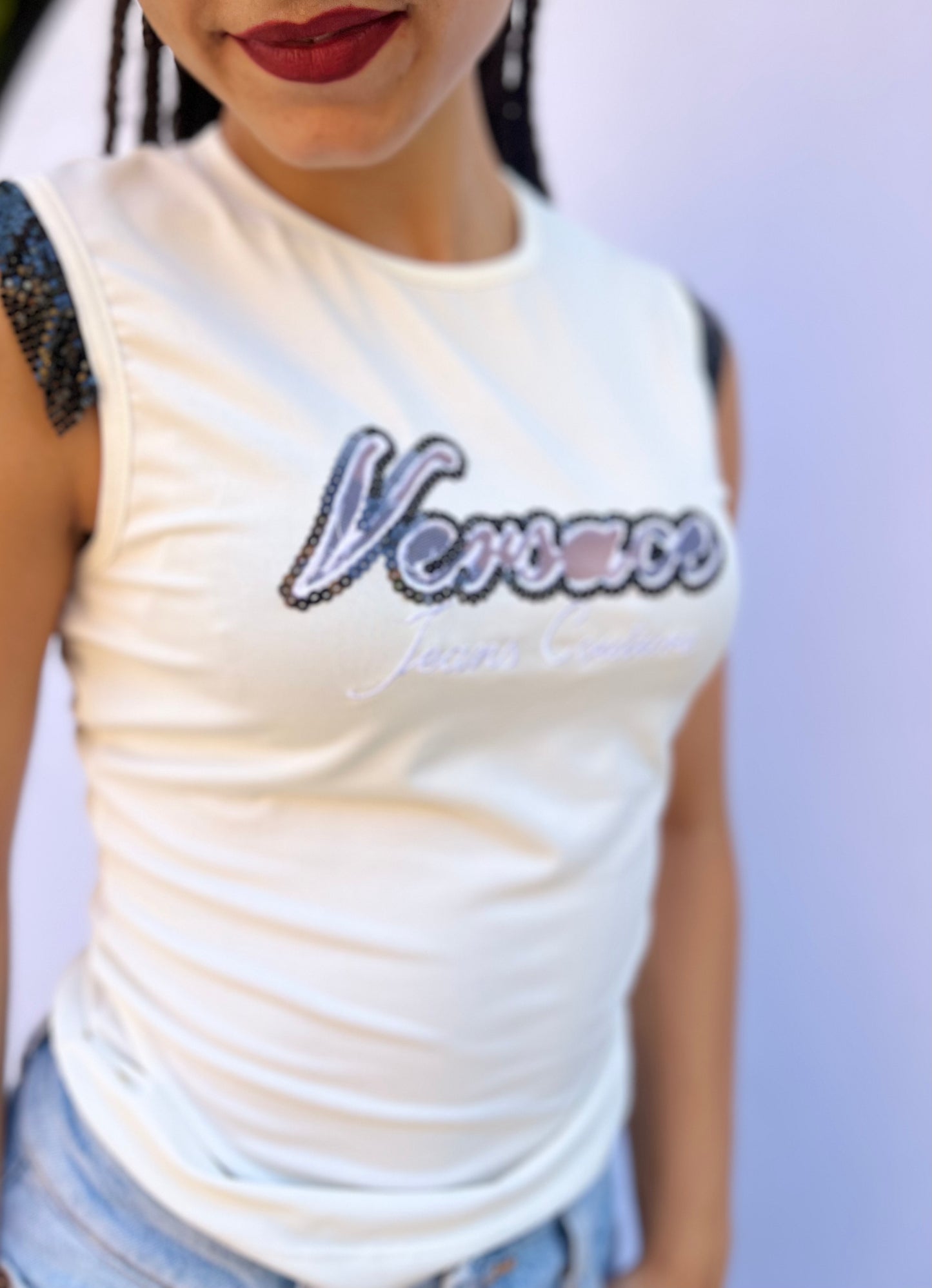 T shirt Versace logo