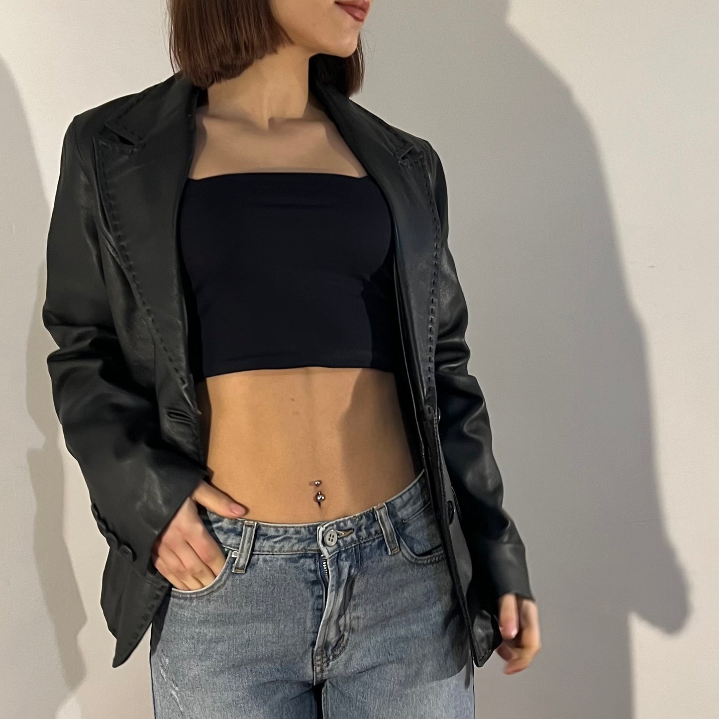 Giacca in vera pelle