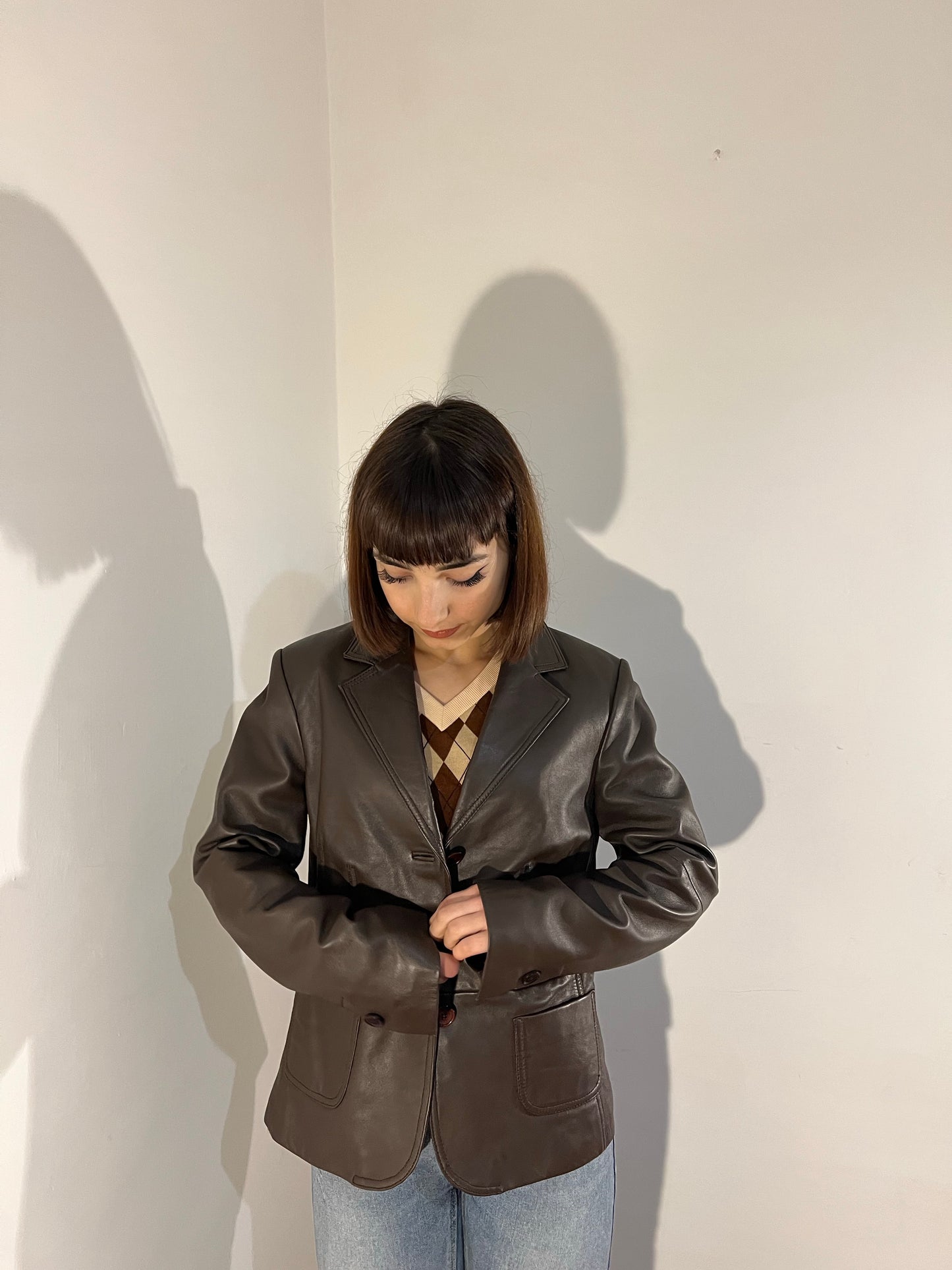 Giacca in vera pelle