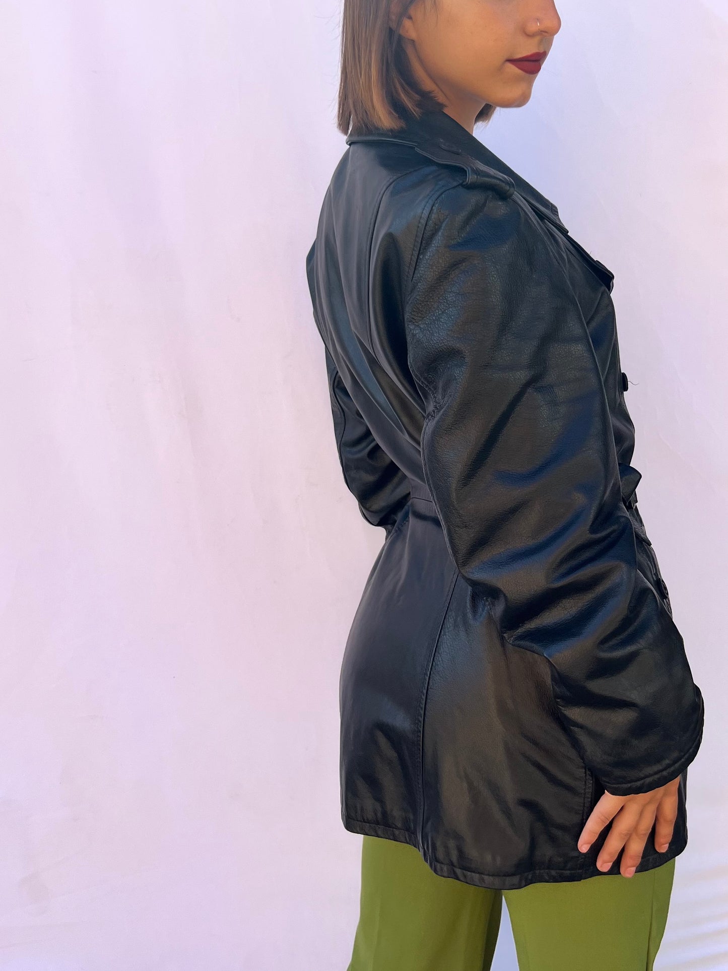 Trench in pelle