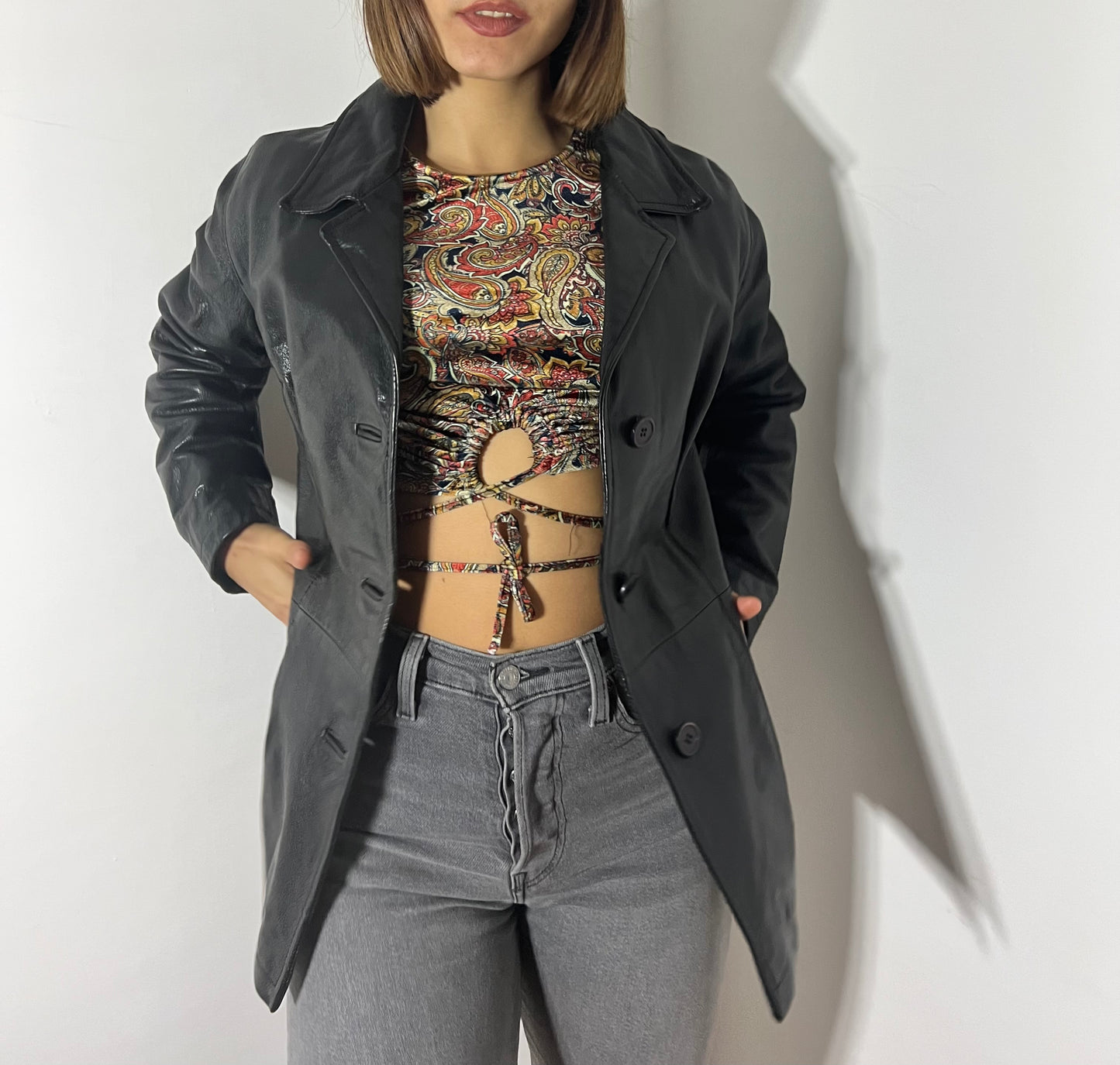 Giacca in vera pelle